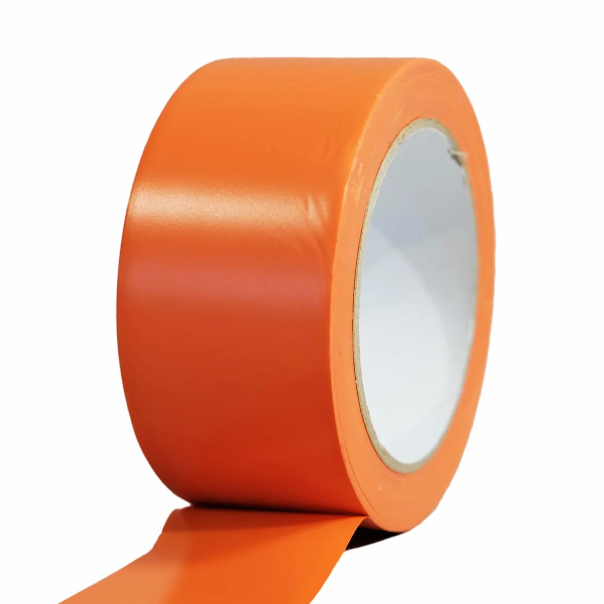 Tecplast Lot de 6 Rubans adhésifs PVC orange 50 mm x 33 m - Rouleau adhésif de chantier