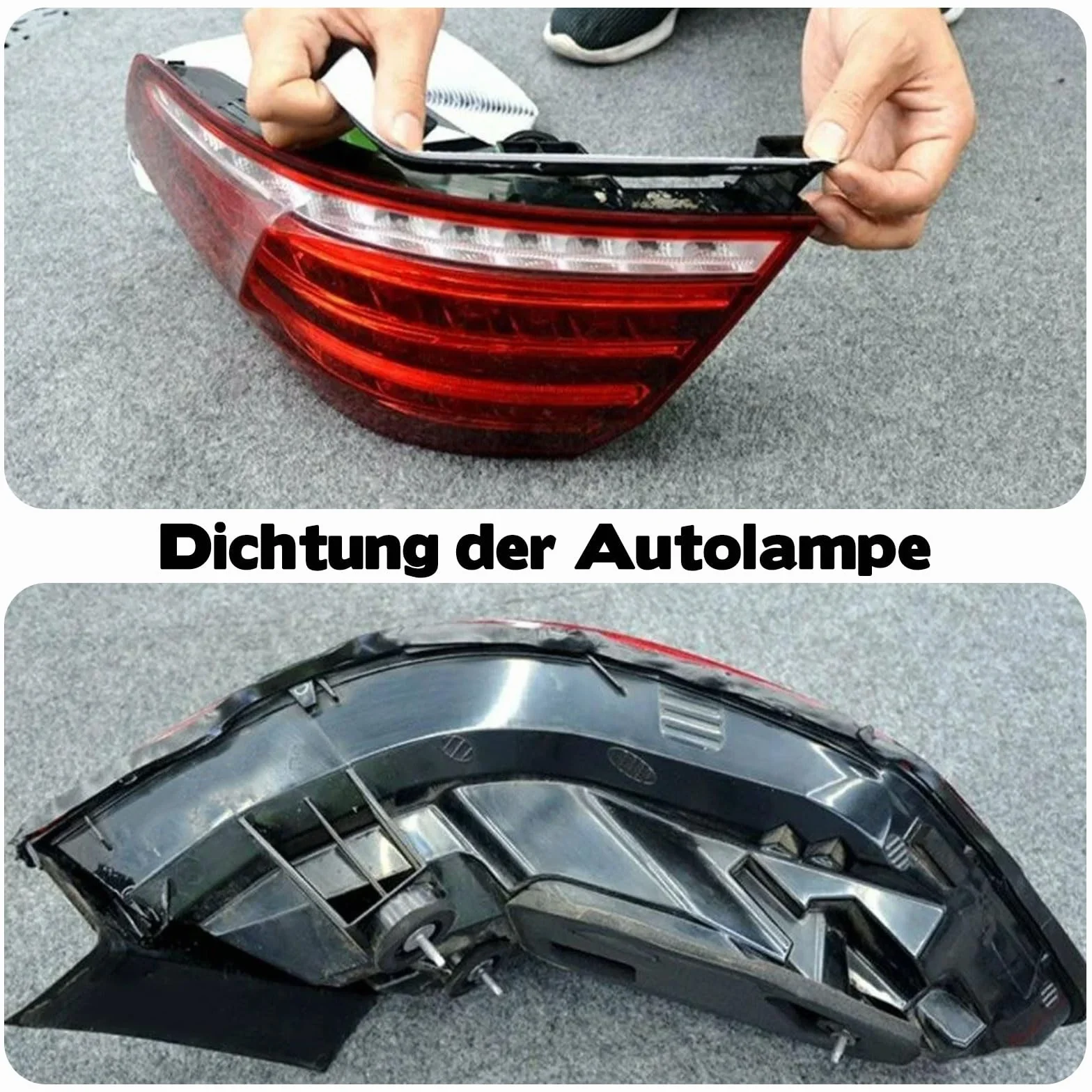 Ruban adhésif en caoutchouc butyle étanche 8 mm x 5 m noir double face pour fenêtres de voiture