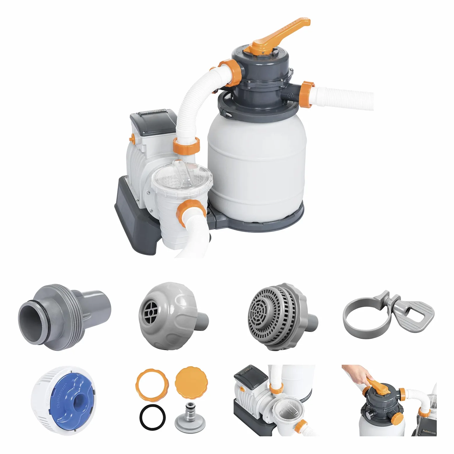 Bestway 58497-2 Pompe de filtration de sable de 5,678 L/h