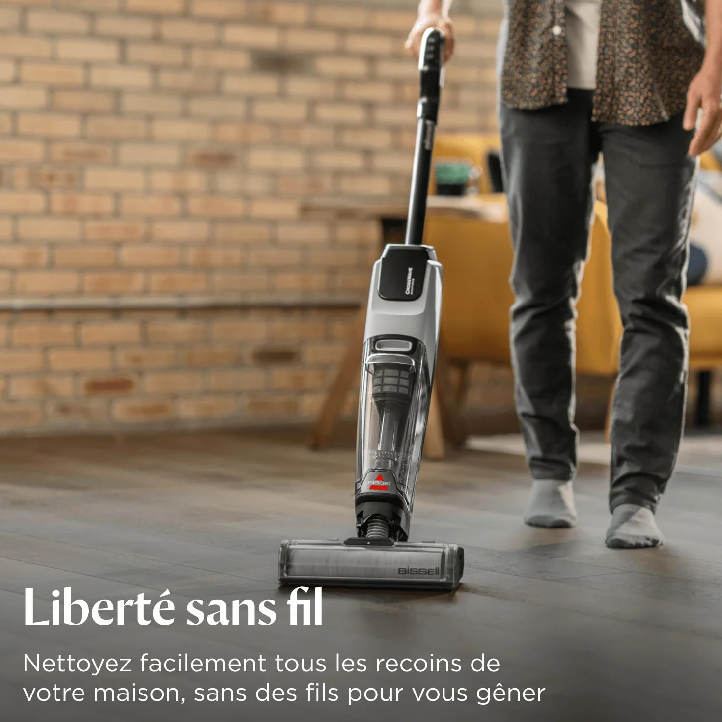 Bissell CrossWave OmniForce Aspirateur Balai Laveur sans Fil 240m² 3912N