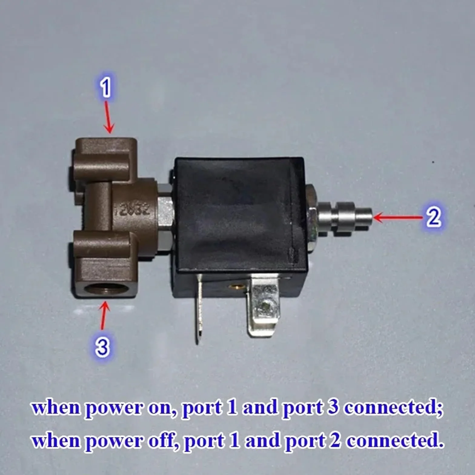 Micro électrovanne électrique AC 230V 240V G1/8, 2 positions 3 voies, vanne de contrôle débit d'eau, 0-15 bar