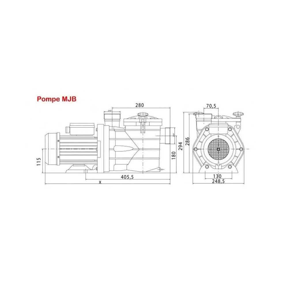 Vipool - Pompe Filtration Mjb Mono 1 Cv
