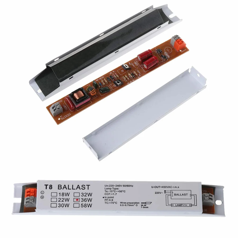 Ballasts électroniques T8 220-240V AC 36W Lampe Fluorescente