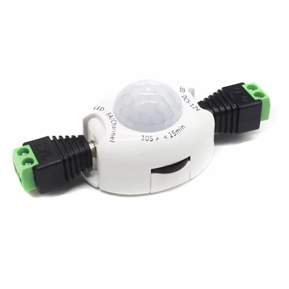 Interrupteur de Lumière à Capteur de Mouvement 12V, PIR, Minuterie 5V DC