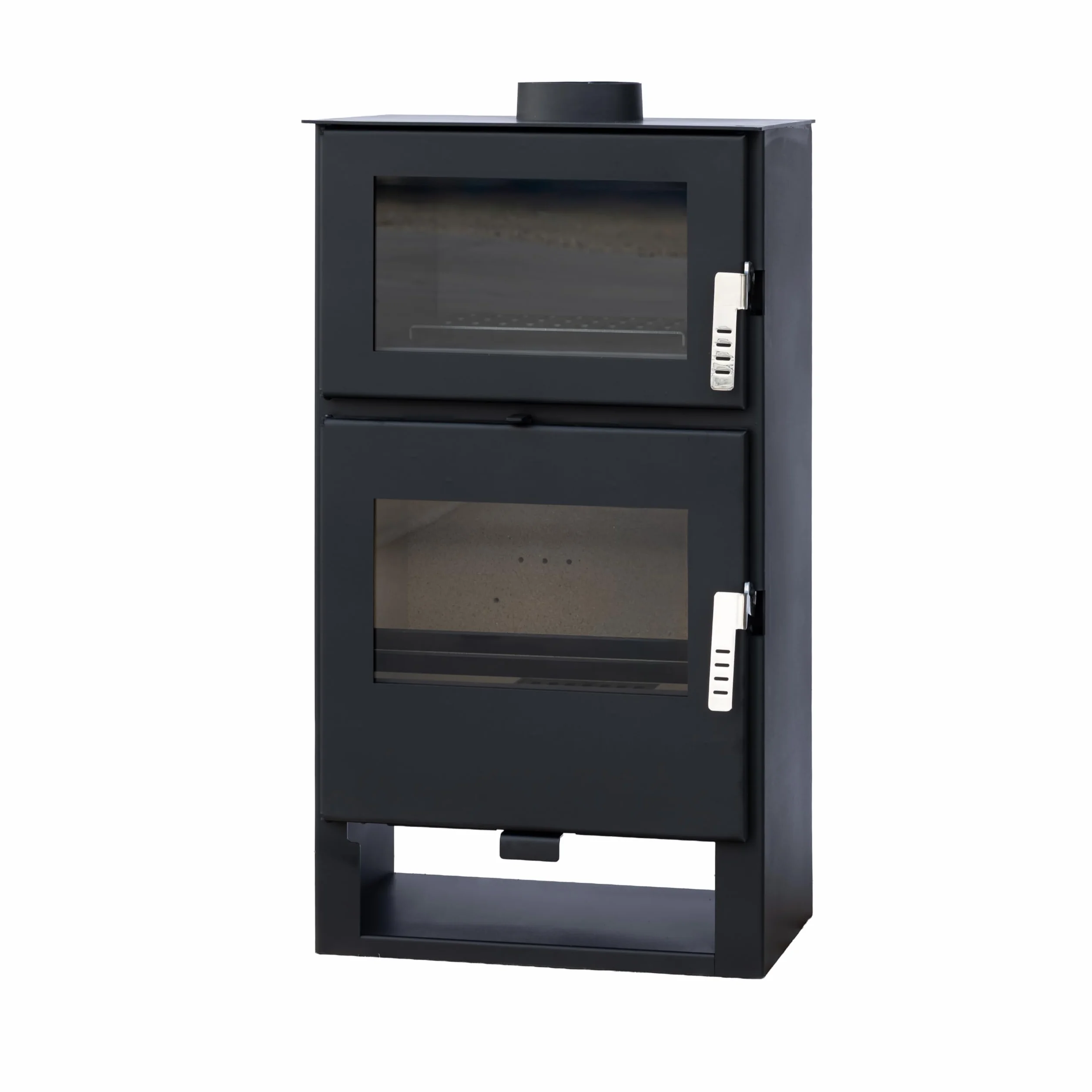 Alaz K9M Poêle à bois 9 kW Noir avec compartiment de cuisson