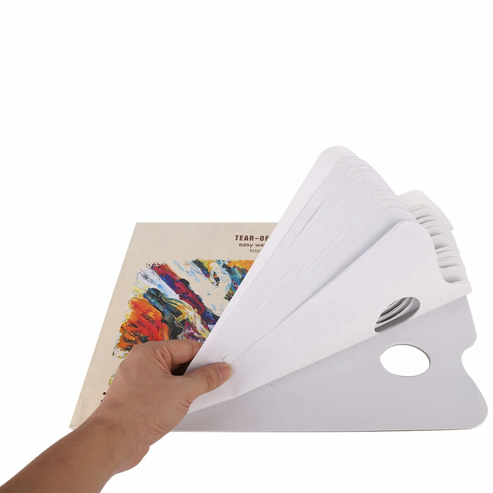 Respicefinem A3 Palette de Papier Jetable 50 Feuilles Palette de Mélange Peinture