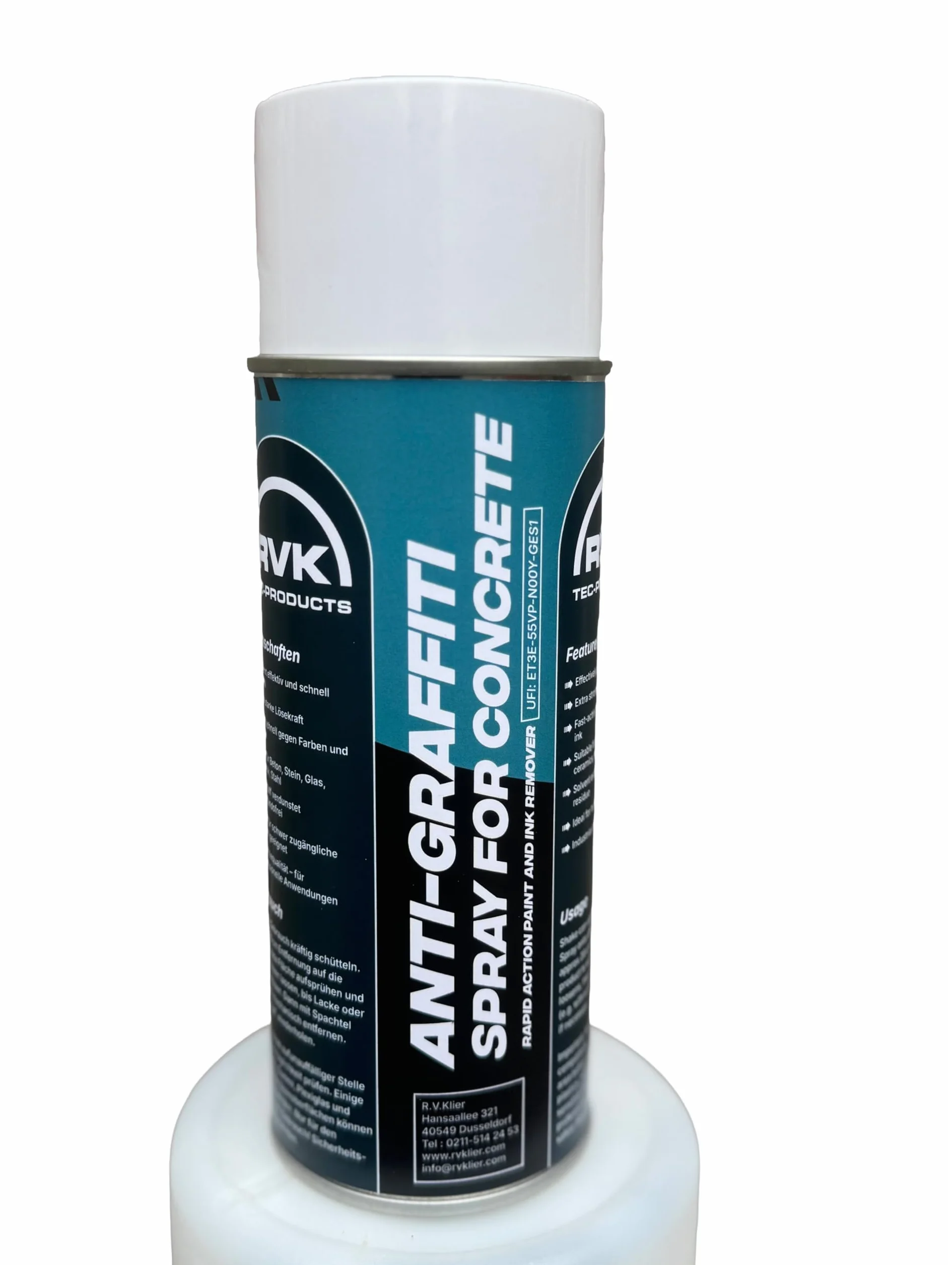 RVK Spray anti-graffiti professionnel 400 ml - Élimination des graffitis sur béton et pierre