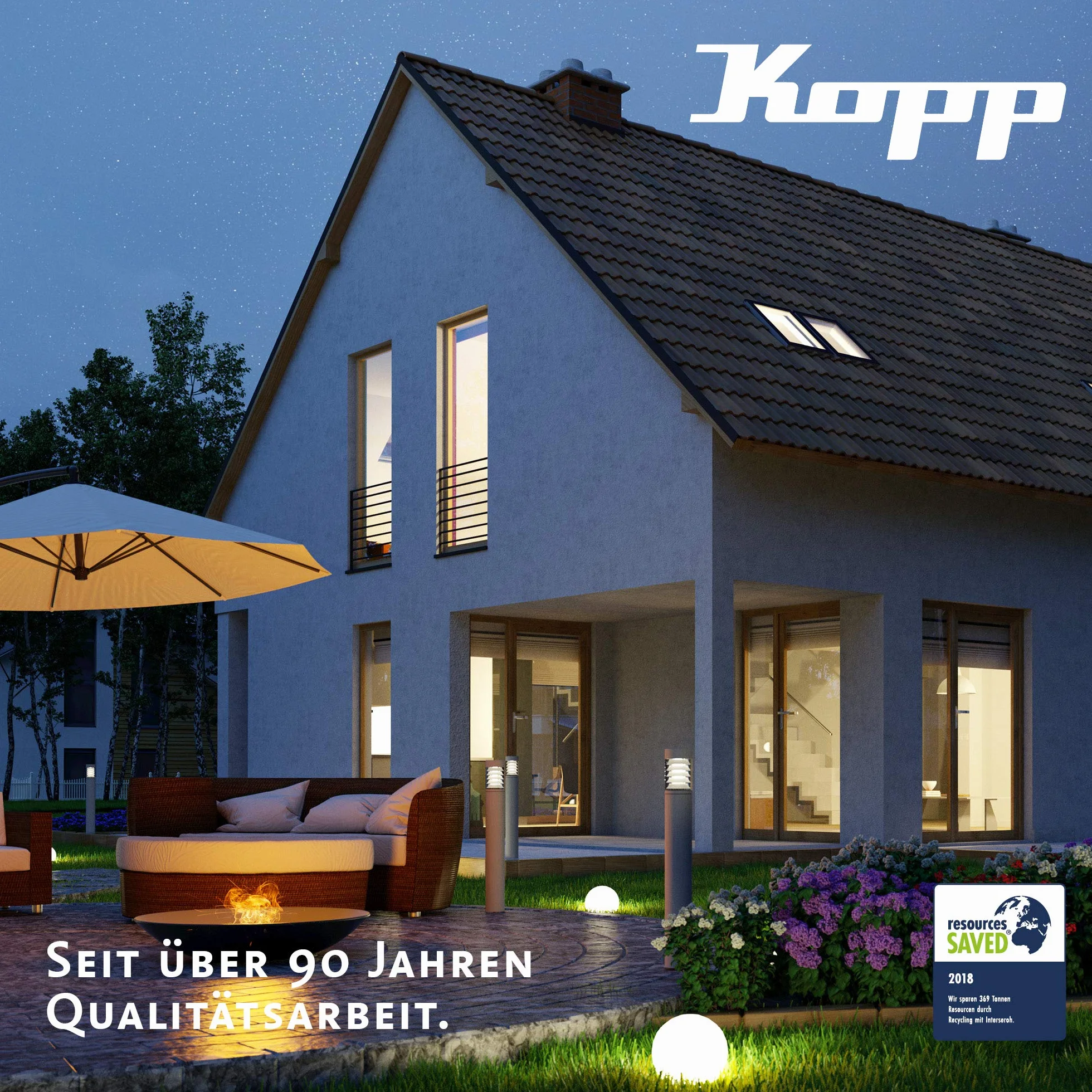 Kopp infracontrol 3D 180º Détecteur de Mouvement à Infrarouge IP44