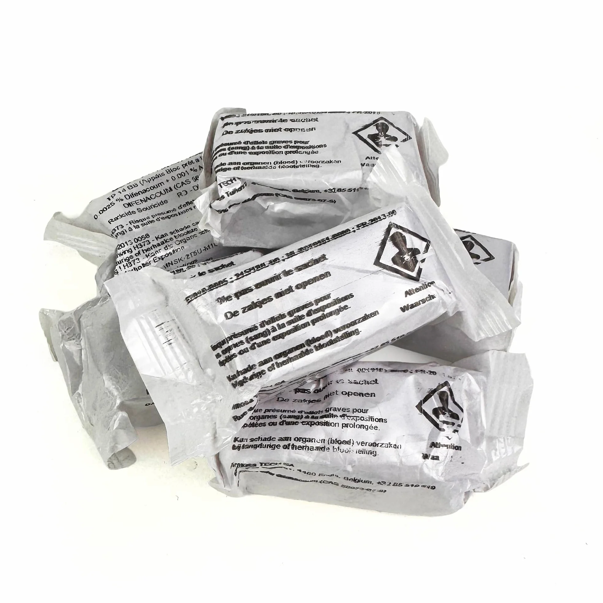 Roshield Anti Rats & Souris 600g Forte Infestation Habitation et Cuisine Efficace dès la 1ère Ingestion Idéal pour Lieux Secs & Humides (600g, 24x25g)