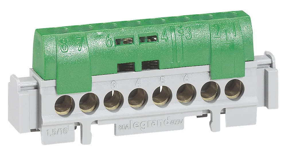 Legrand bornier de terre isolé 8x16mm²