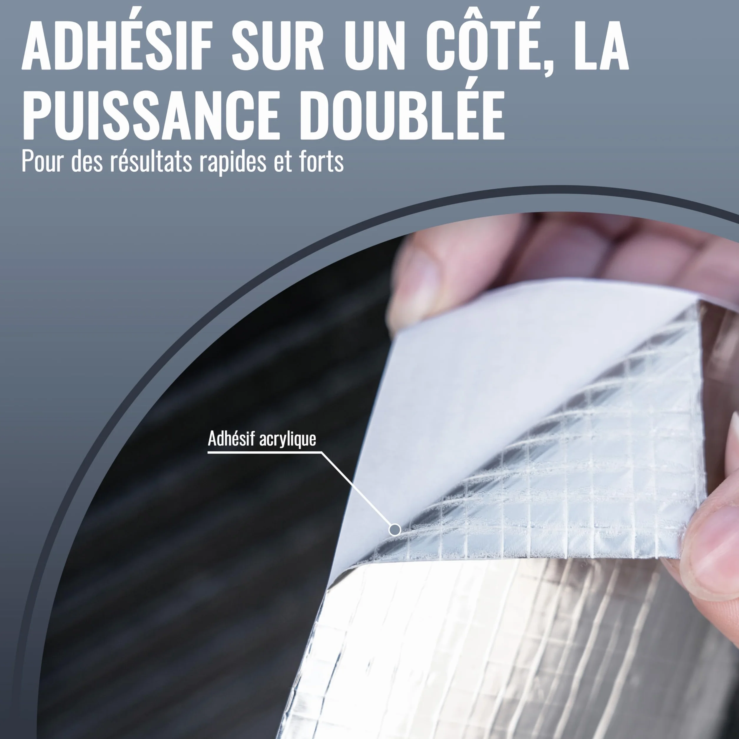 Ruban Adhésif Aluminium Renforcé par Fibre de Verre 50m x 48mm pour Isolation Tuyauteries
