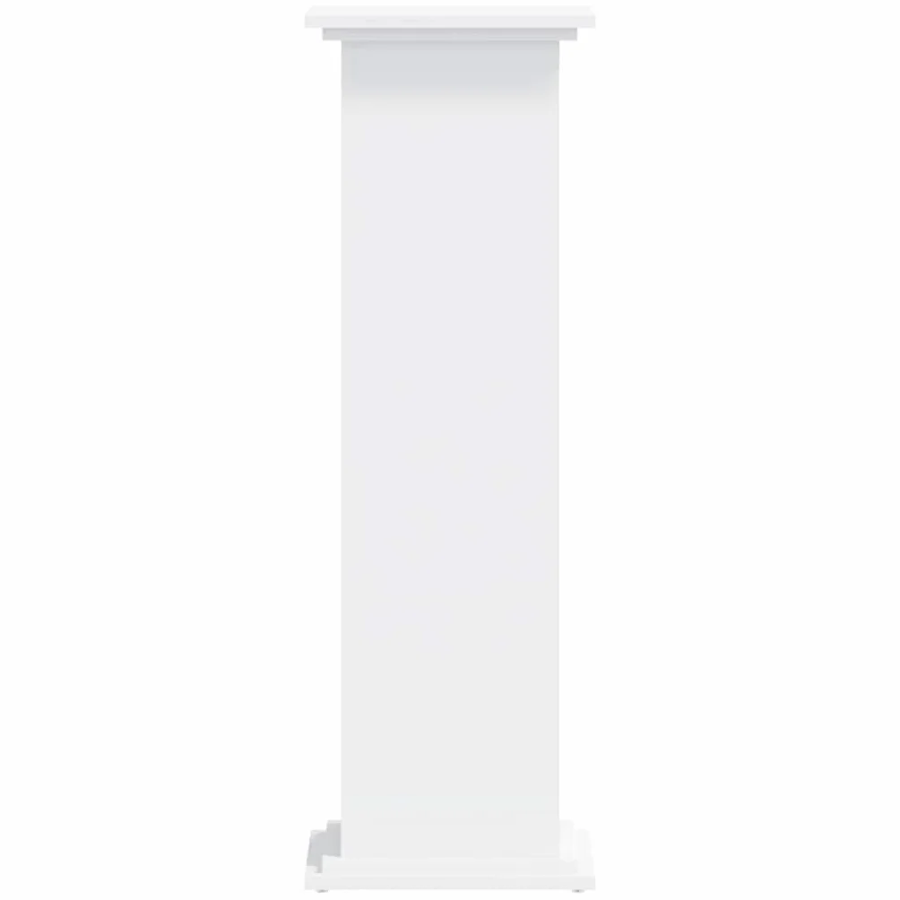 vidaXL Support pour Plantes Blanc 33x33x100 cm Bois d'ingénierie