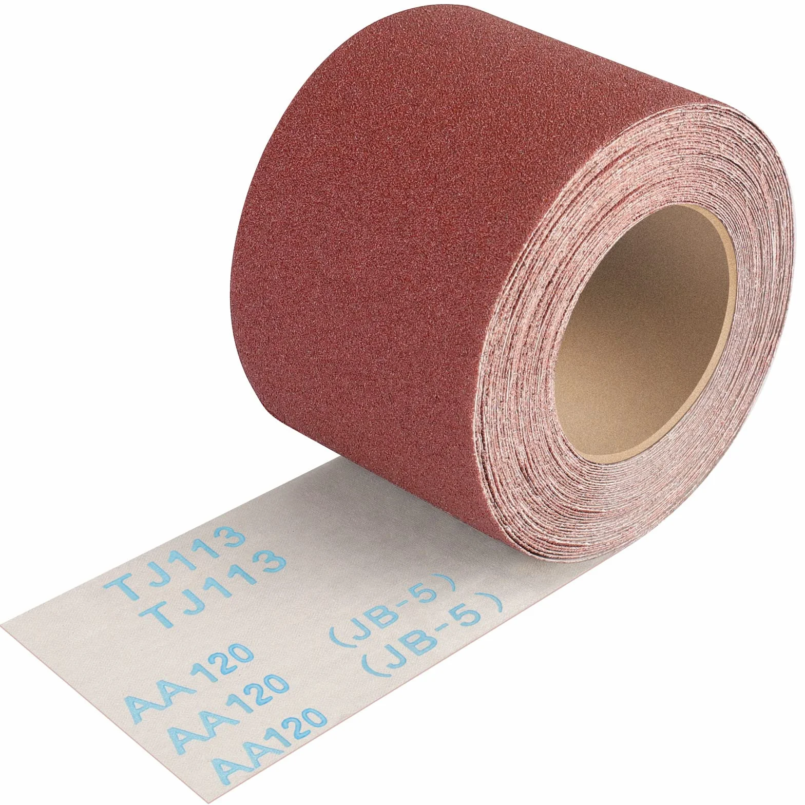 Rouleau de Papier Abrasif Grain 120, 93 mm x 10 m, Toile émeri à Base de Tissu, Ponçage Humide pour Métal Bois