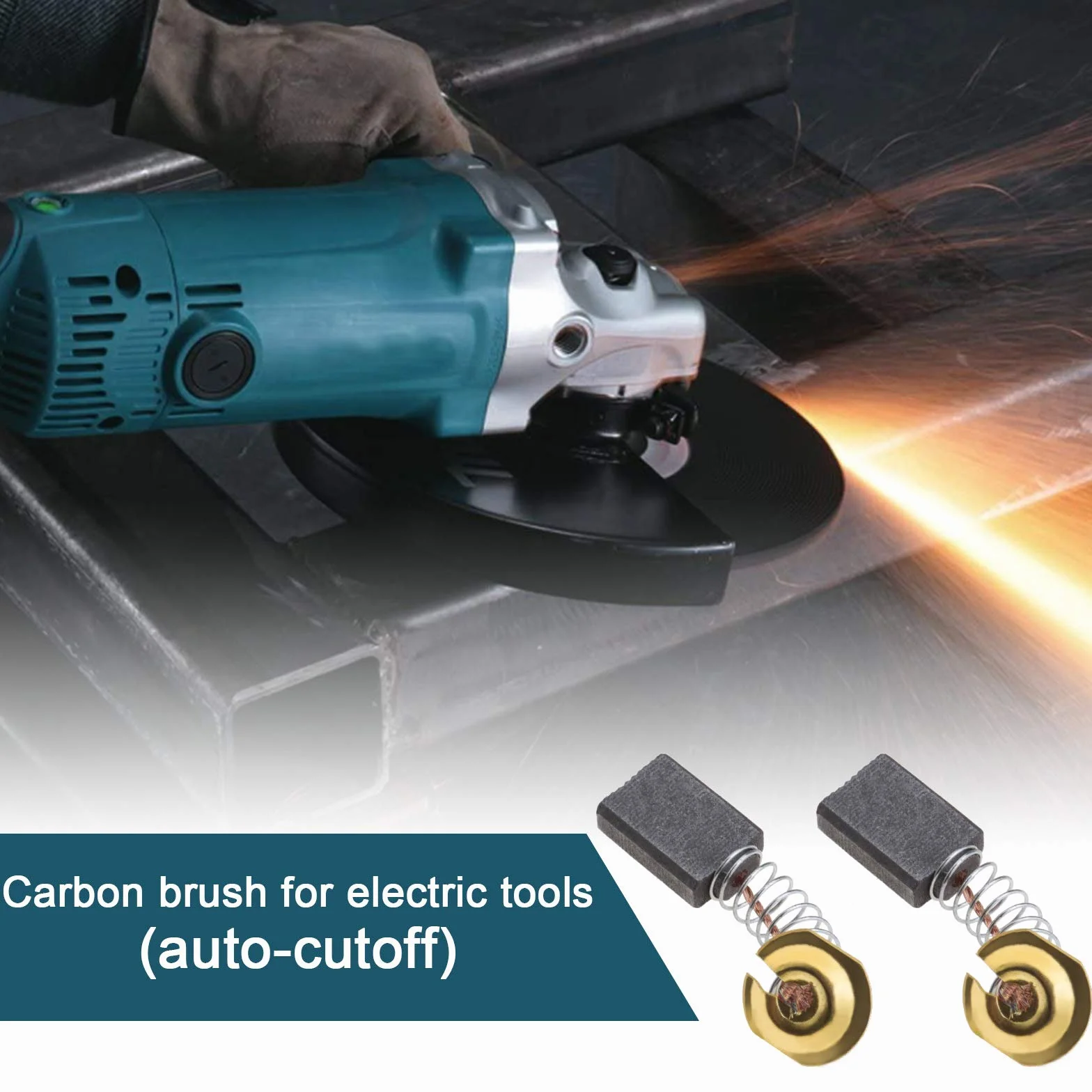 Makita CB-303 Lot de 2 paires brosses à charbon 17 x 11 x 5 mm pour moteur