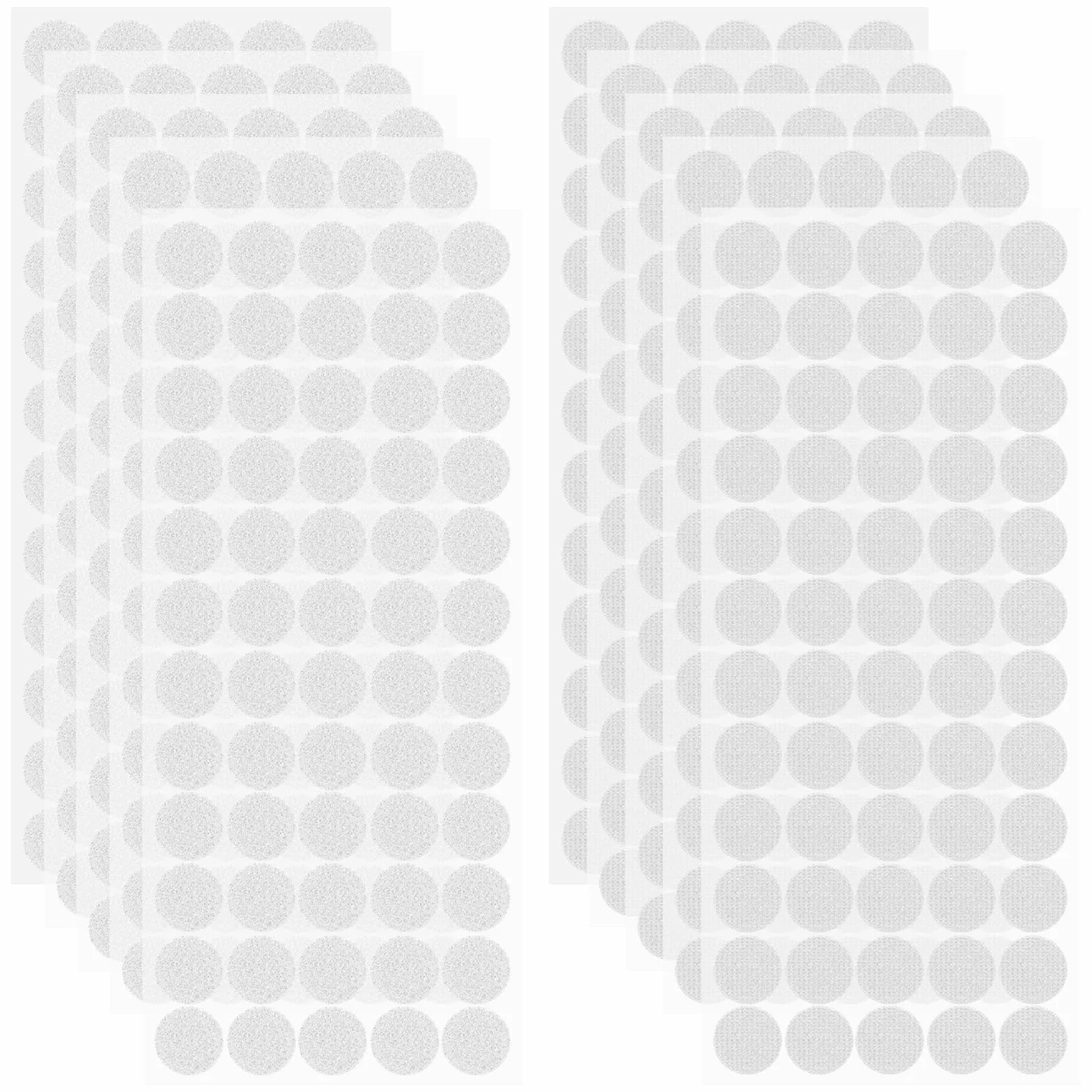 SURFOU 600 Pastilles Scratch Autocollant Double Face 20mm, Crochets et Boucles, Rondes, Fortement Adhésives, 300 Paires