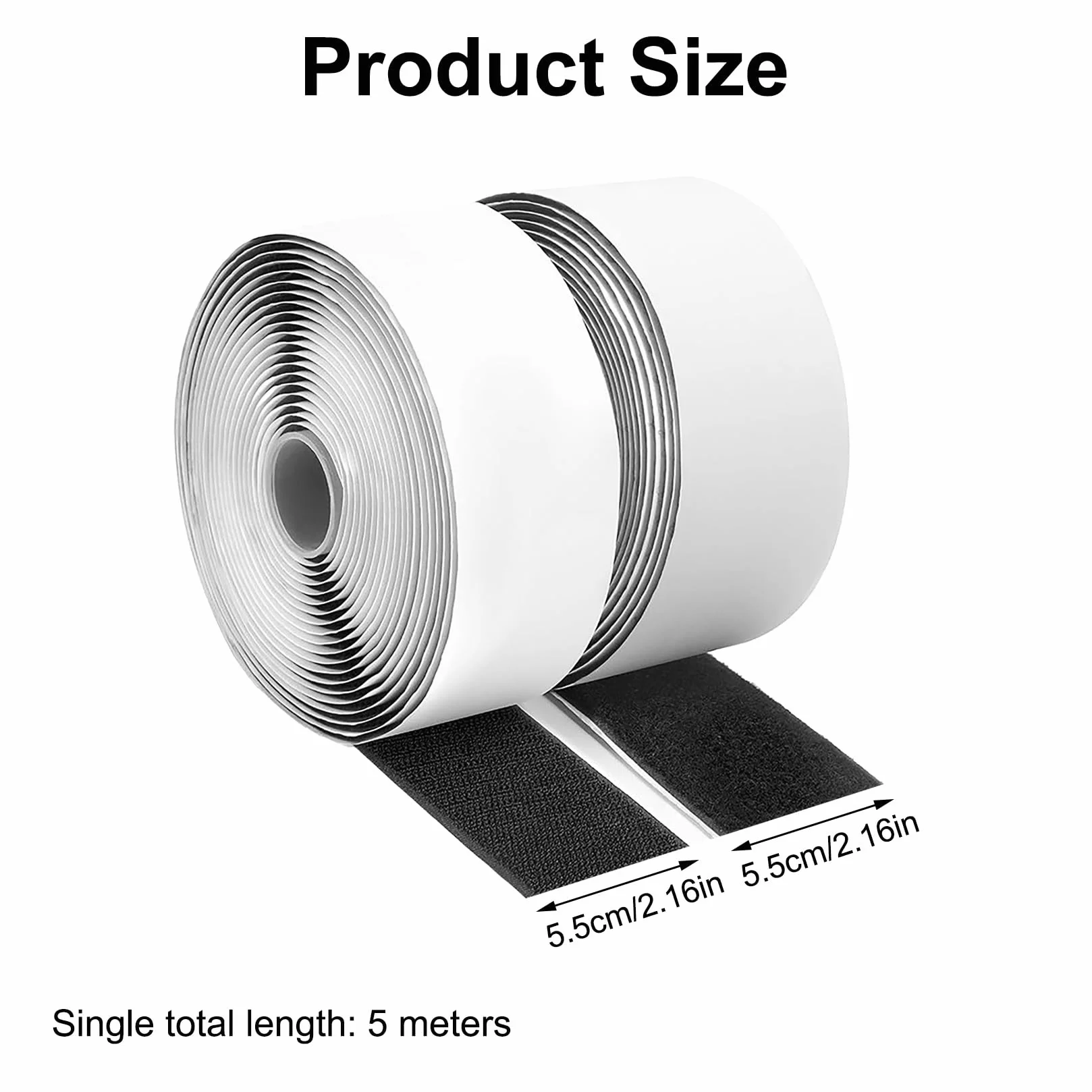 Ruban Scratch Autocollant Double Face Extra Forte 35 mm x 5 m Noir pour Tissus Moustiquaire Fenêtre