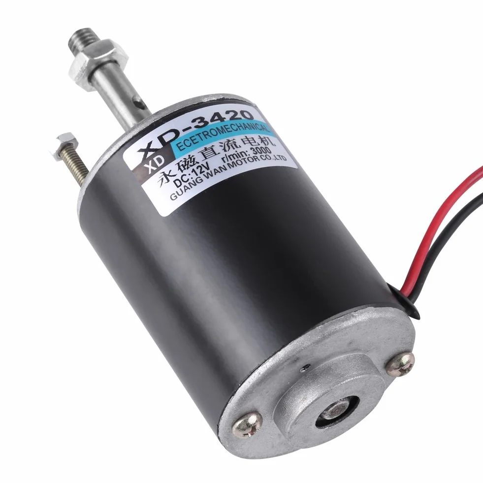 Moteur DC à Aimant Permanent 12V 24V 3500RPM Mini Générateur DIY CW CCW