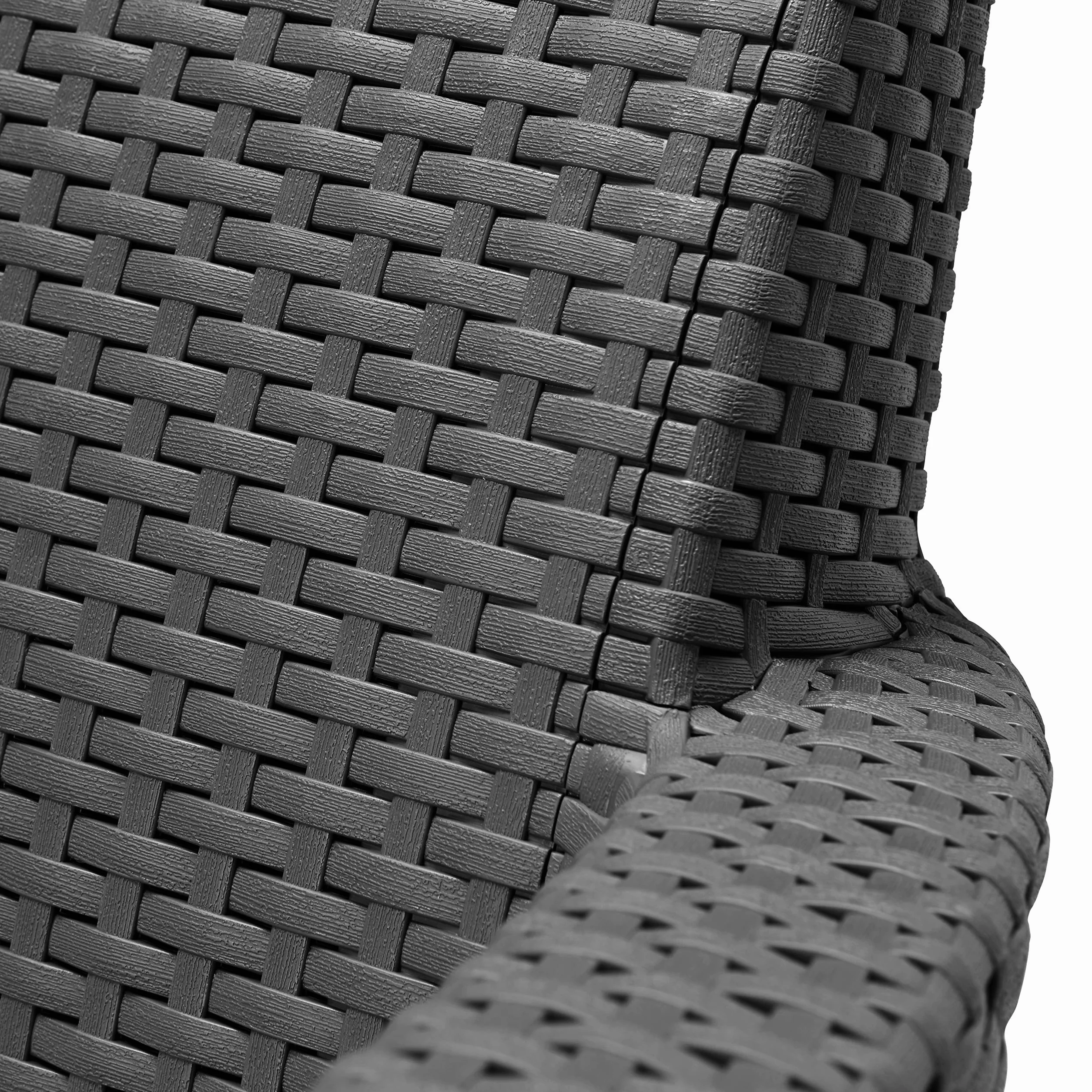 Keter Salemo Canapé d'extérieur 3 Places, Coussins Inclus Graphite