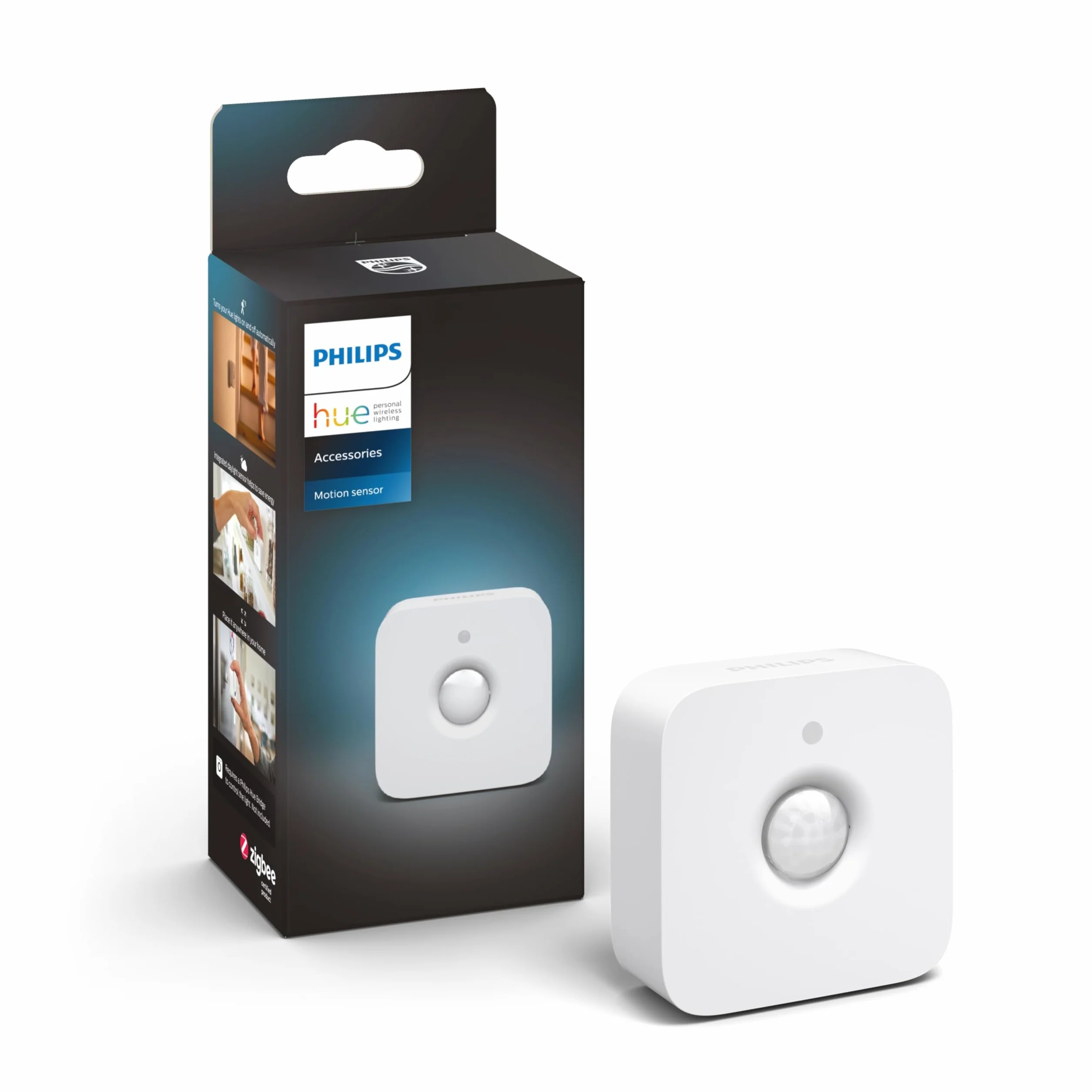 Philips Hue Capteur de Mouvement intérieur, capteur de lumière du Jour pour éclairage Intelligent, Blanc