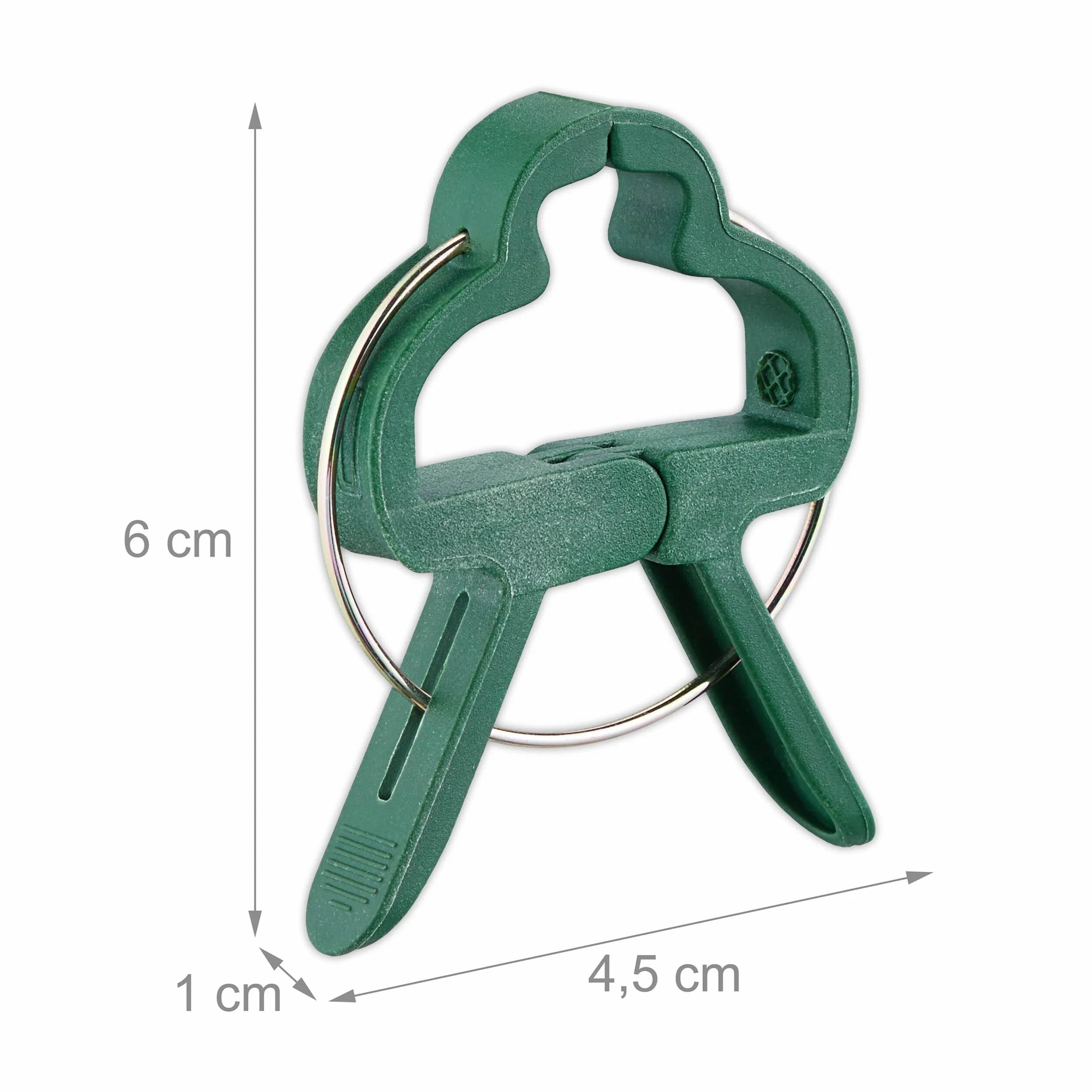 Relaxdays Pinces pour Plantes Lot de 120 Clips 4,5 x 6 cm Attaches Jardin Vert