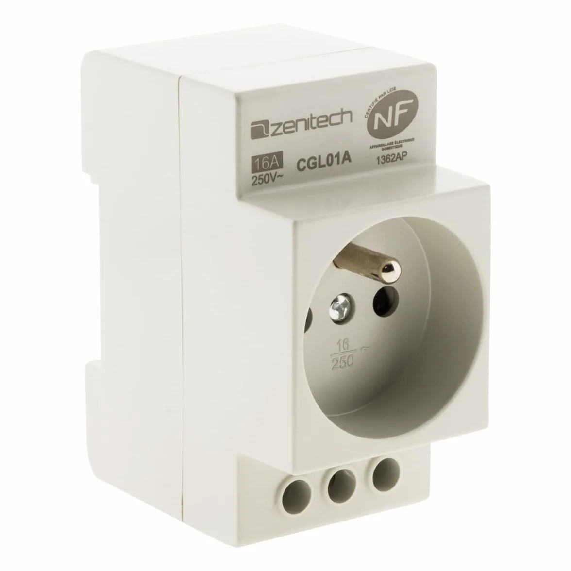 Zenitech Prise modulaire 2P+T NF