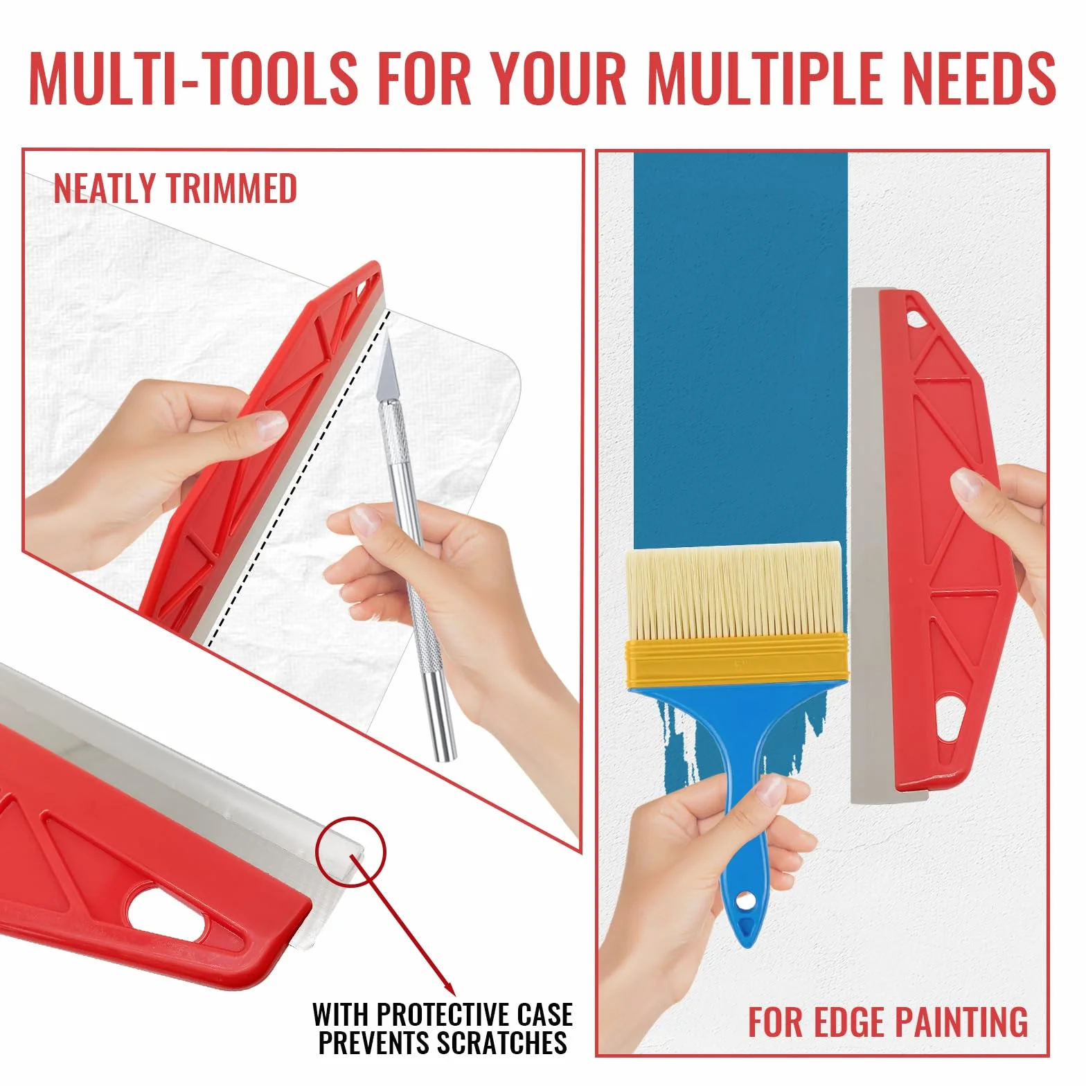Kit de 15 pièces pour papier peint, outils de lissage de tapisserie professionnels