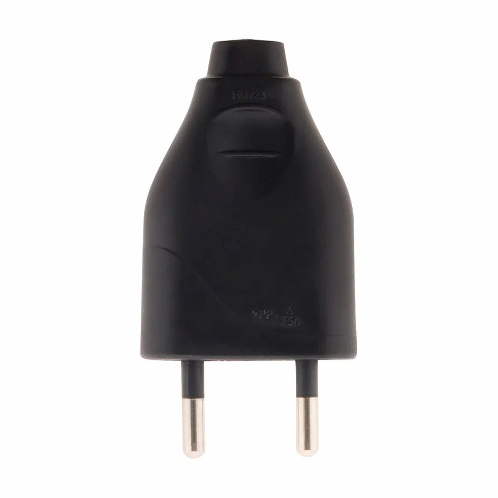 Zenitech Fiche mâle 2P 6A noir