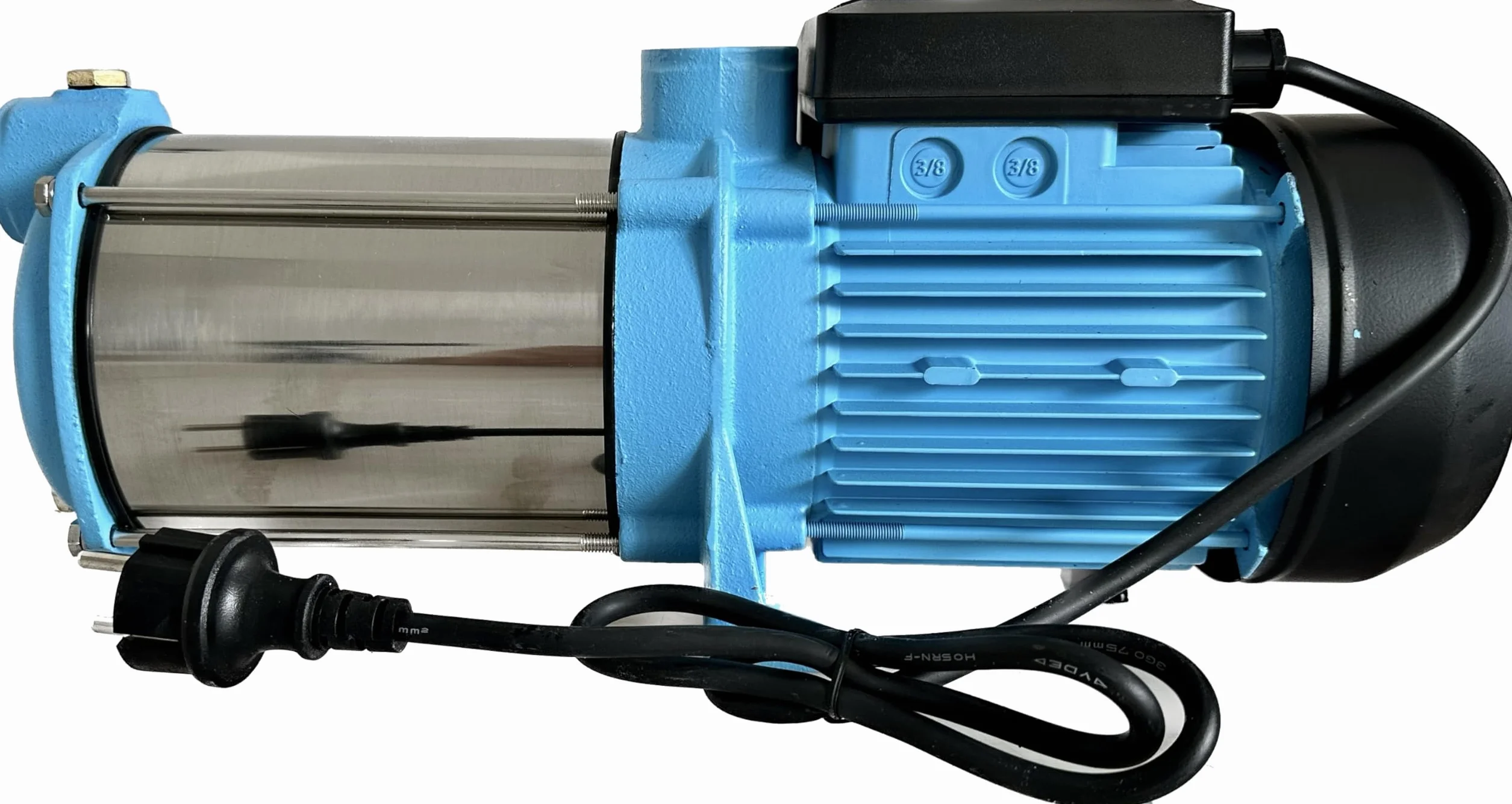 Pompe à Eau MAX-H 1300 1300W 6000 l/h Hauteur 55 m Pompe de Surface Multicellulaire Auto-amorçante 5 TURBINES INOX Jardin Arrosage