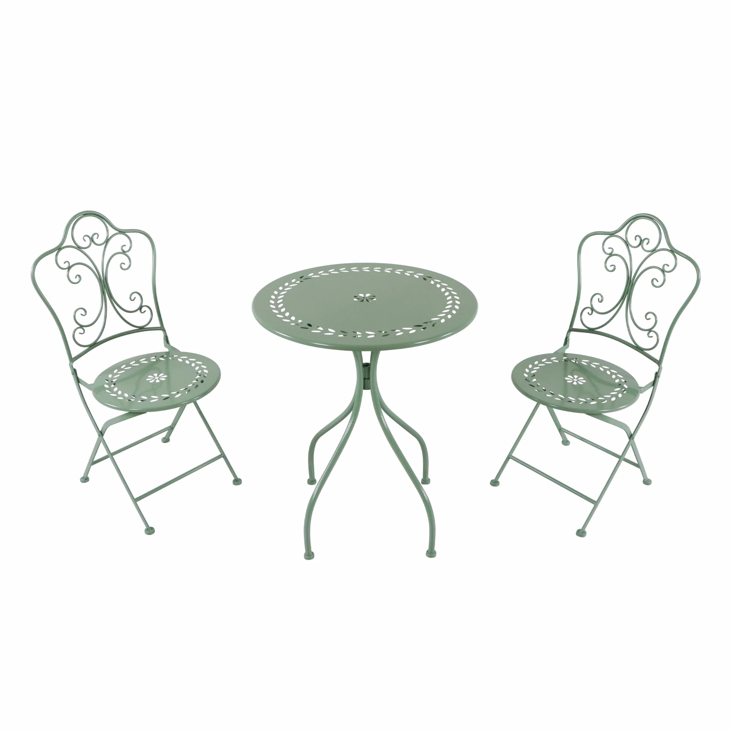 AXI Marilou Table et Chaise Bistrot 2 Chaises 1 Table Ensemble Bistro Extérieur Vert Pastel