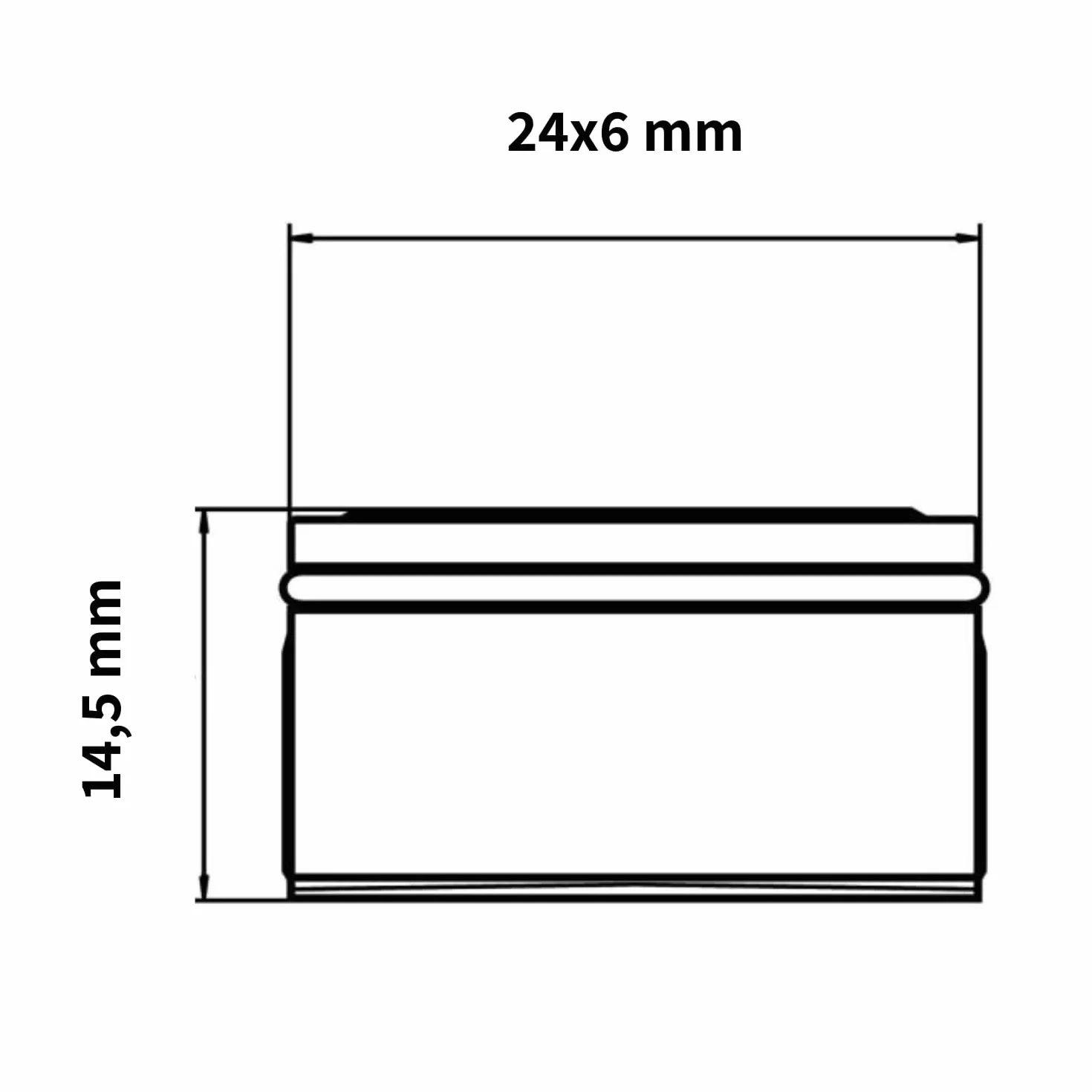 Neoperl Aérateur Réglage du jet rectangulaire 24 x 6 mm
