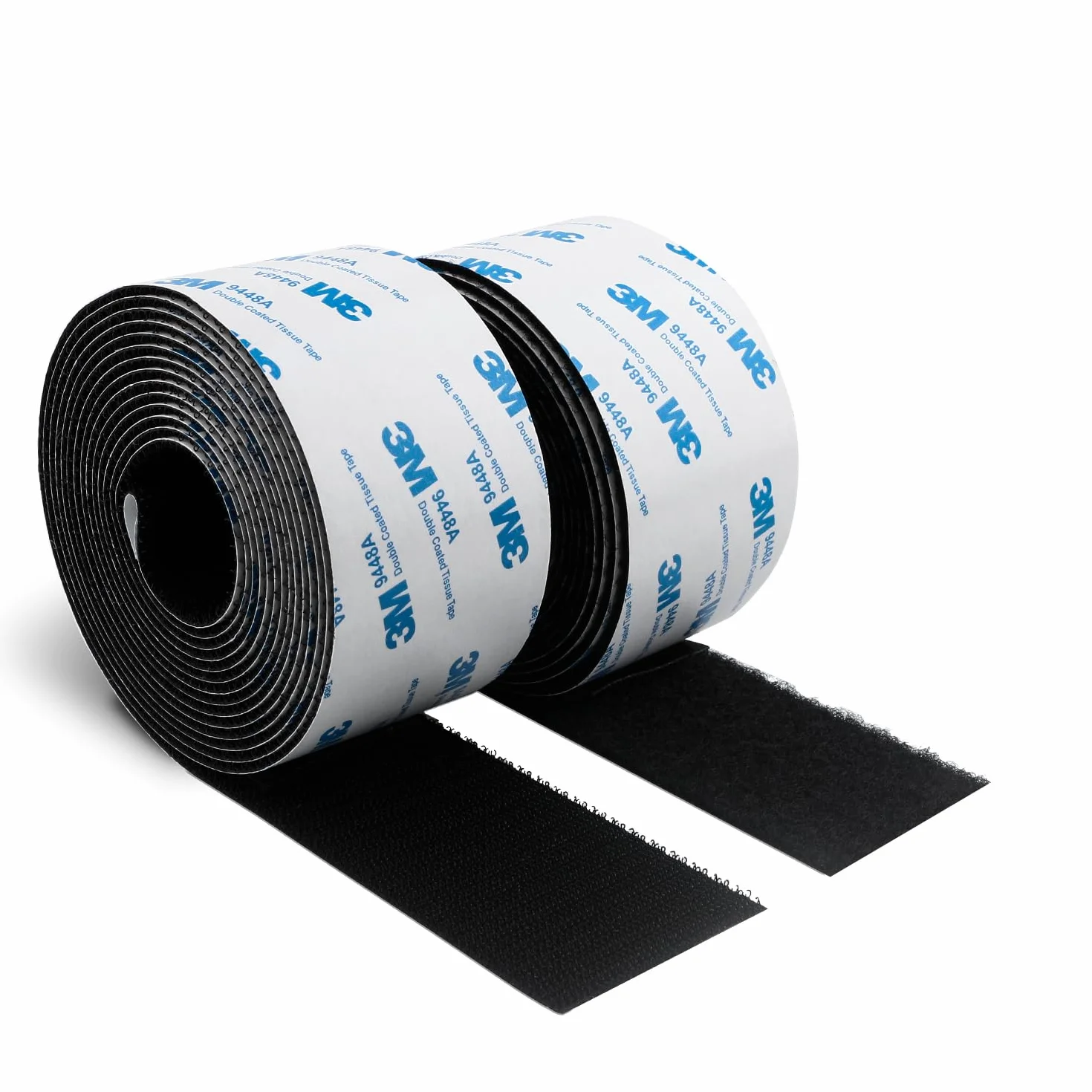 3M Ruban Auto-Adhésif 50MM x 6M Noir Extra Résistant Nylon pour Bricolage Réparations
