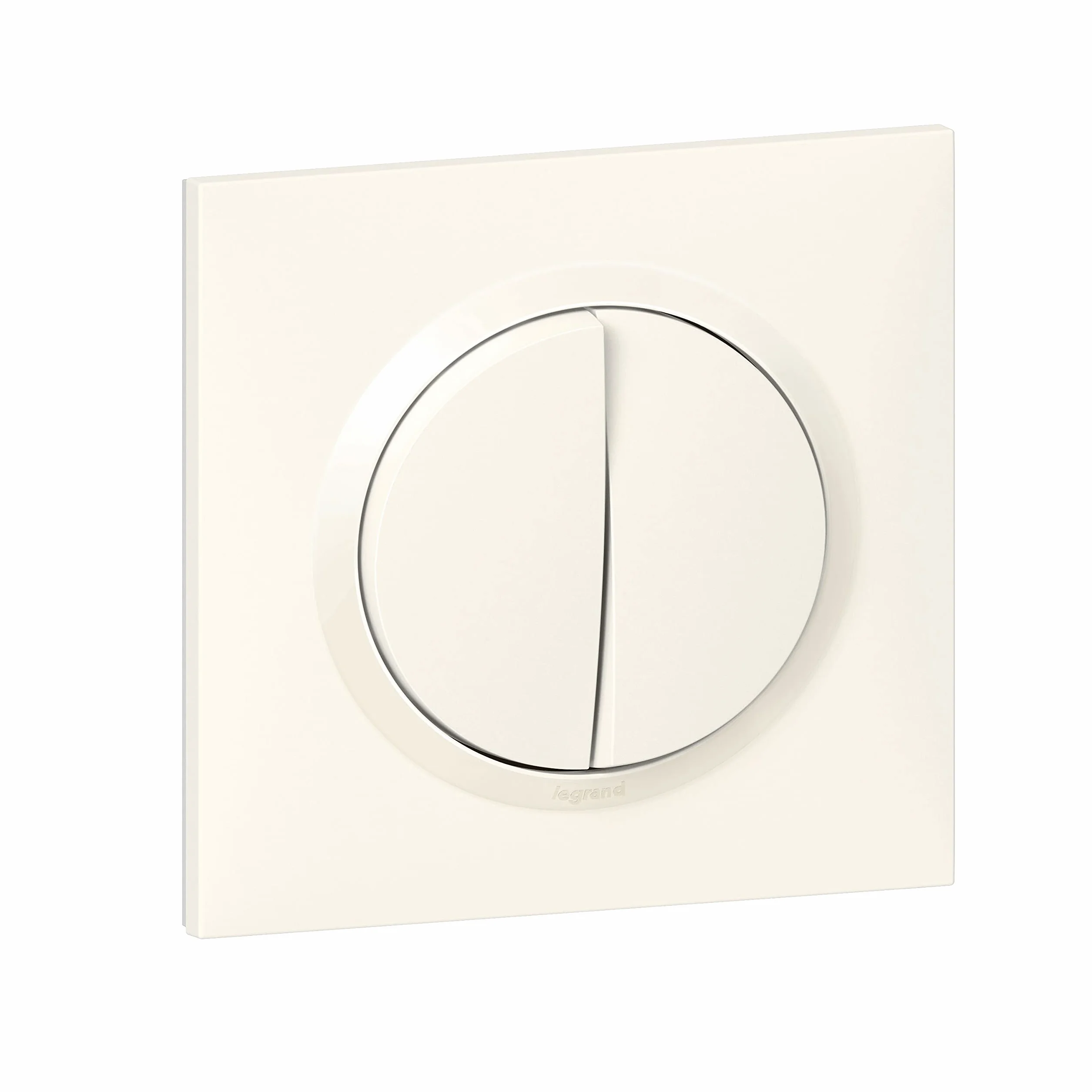 Legrand Dooxie Interrupteur double 2 voies 10A 230V plaque carrée blanche