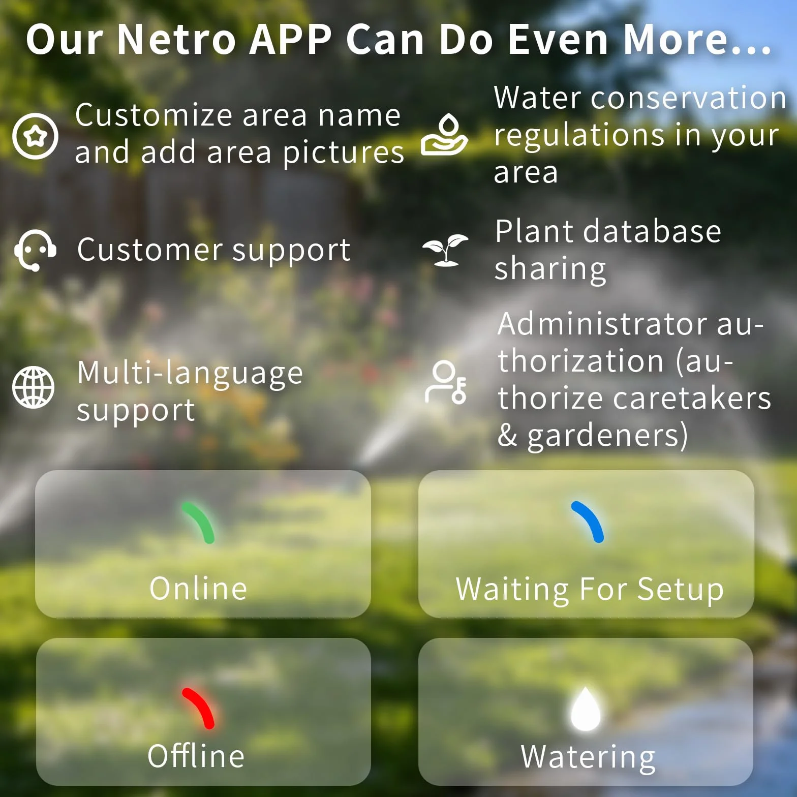 Netro Spark contrôleur d'arroseur intelligent WiFi 8 zones