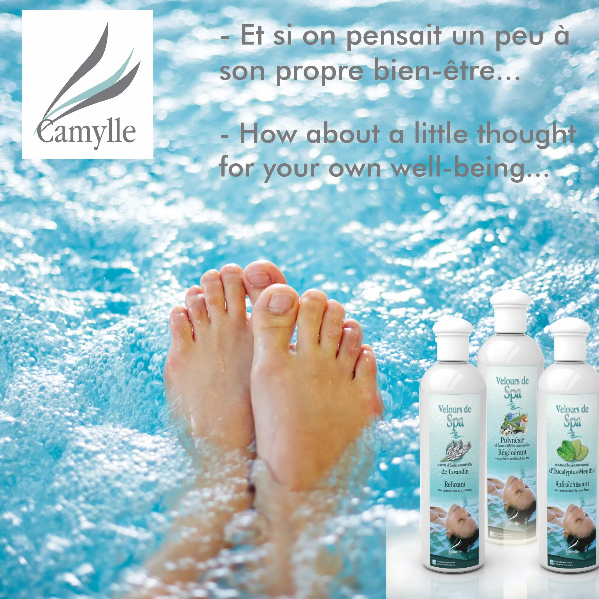 Camylle Velours de Spa Safe MONOÏ Parfum pour l'eau du Spa Fragrance Solaire et Florale 5000ml