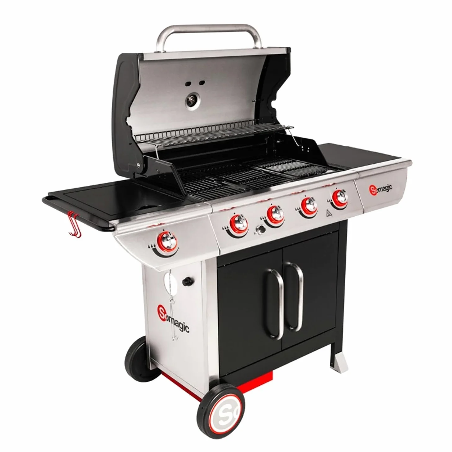 Happy Garden SOMAGIC - Barbecue au gaz Manhattan 450GPI - 4 brûleurs + réchaud 14kW
