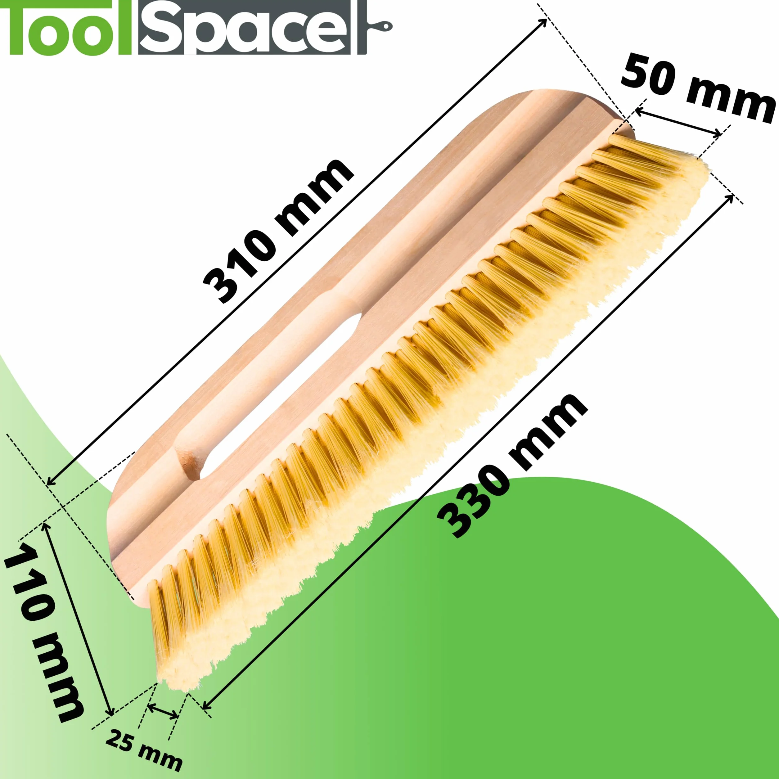 ToolSpace Brosse à Tapisser 30 cm Brosse Papier Peint à Maroufler Outil de Lissage Manche en Bois