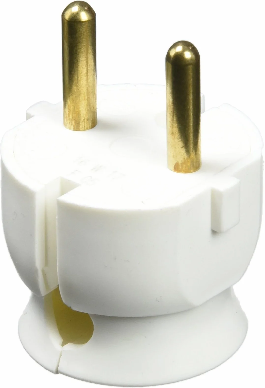 Legrand Fiche extra-plate mâle sans terre 16A sortie latérale blanc
