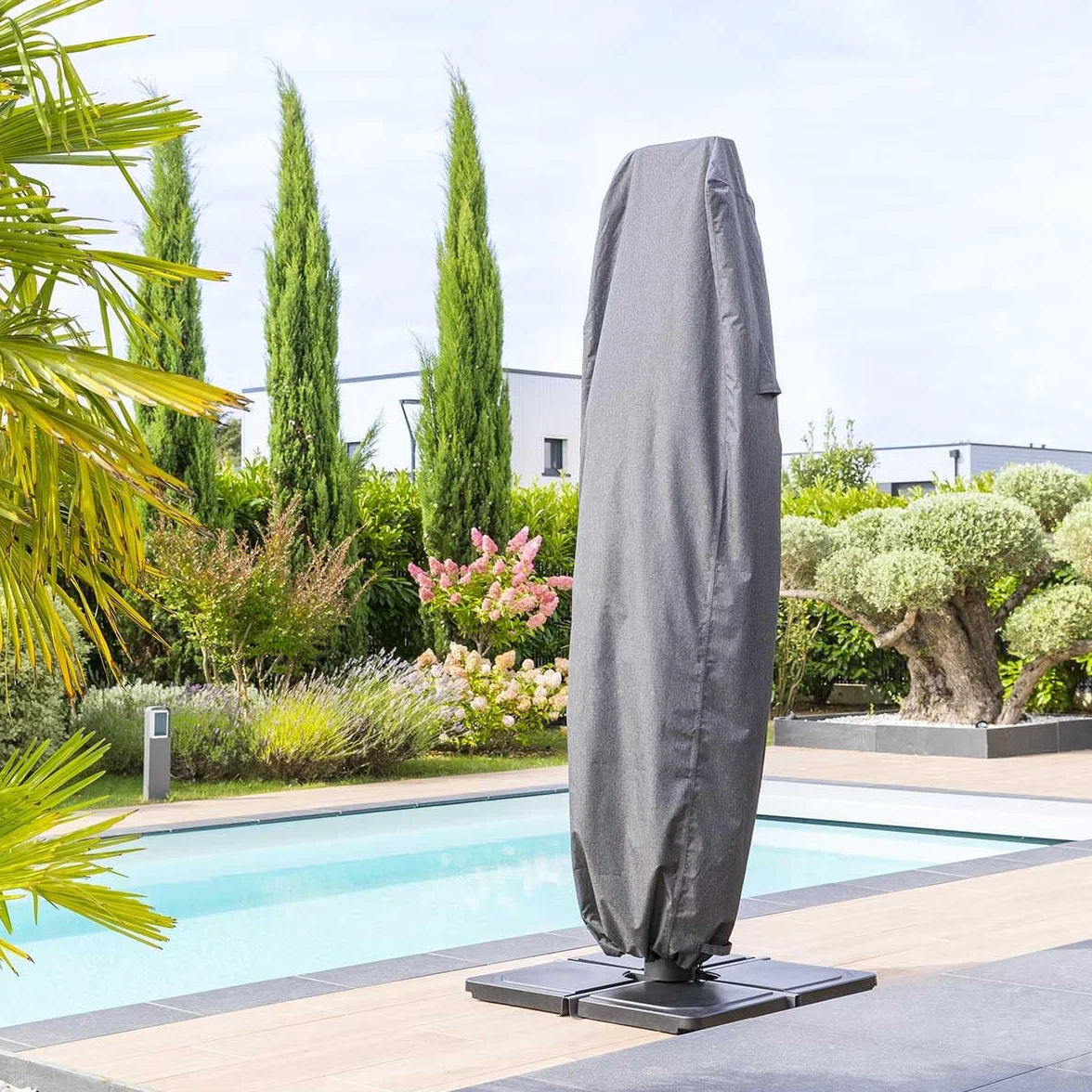 Hespéride Housse de Protection Parasol Décentré 257x70x40cm Polyester