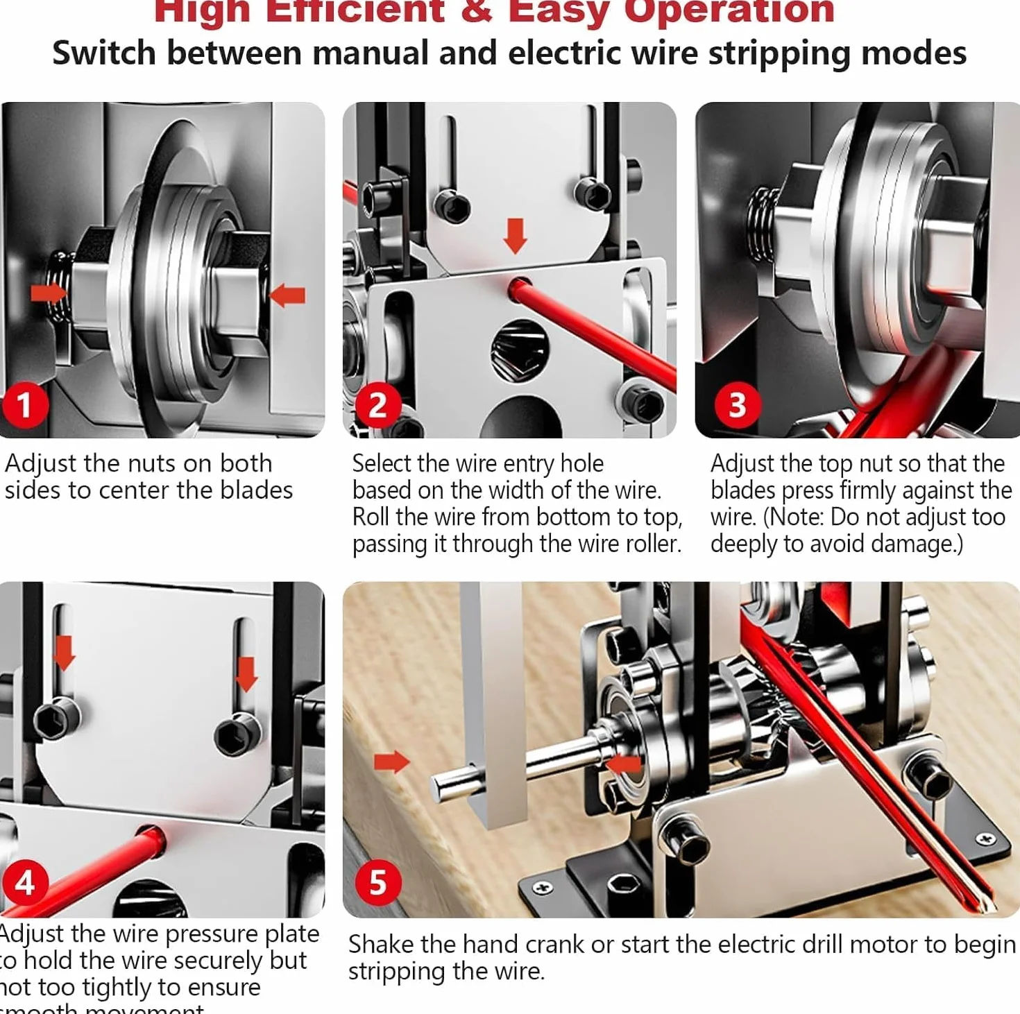Denudeuse de Cable Electrique, Pince à Denuder 1-25 mm, Machine à Denuder le Cuivre