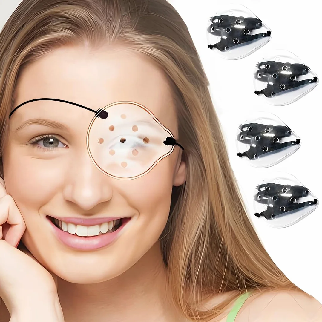 Masque oculaire transparent JEYORZY 4 pièces, coque de protection oculaire rigide respirante