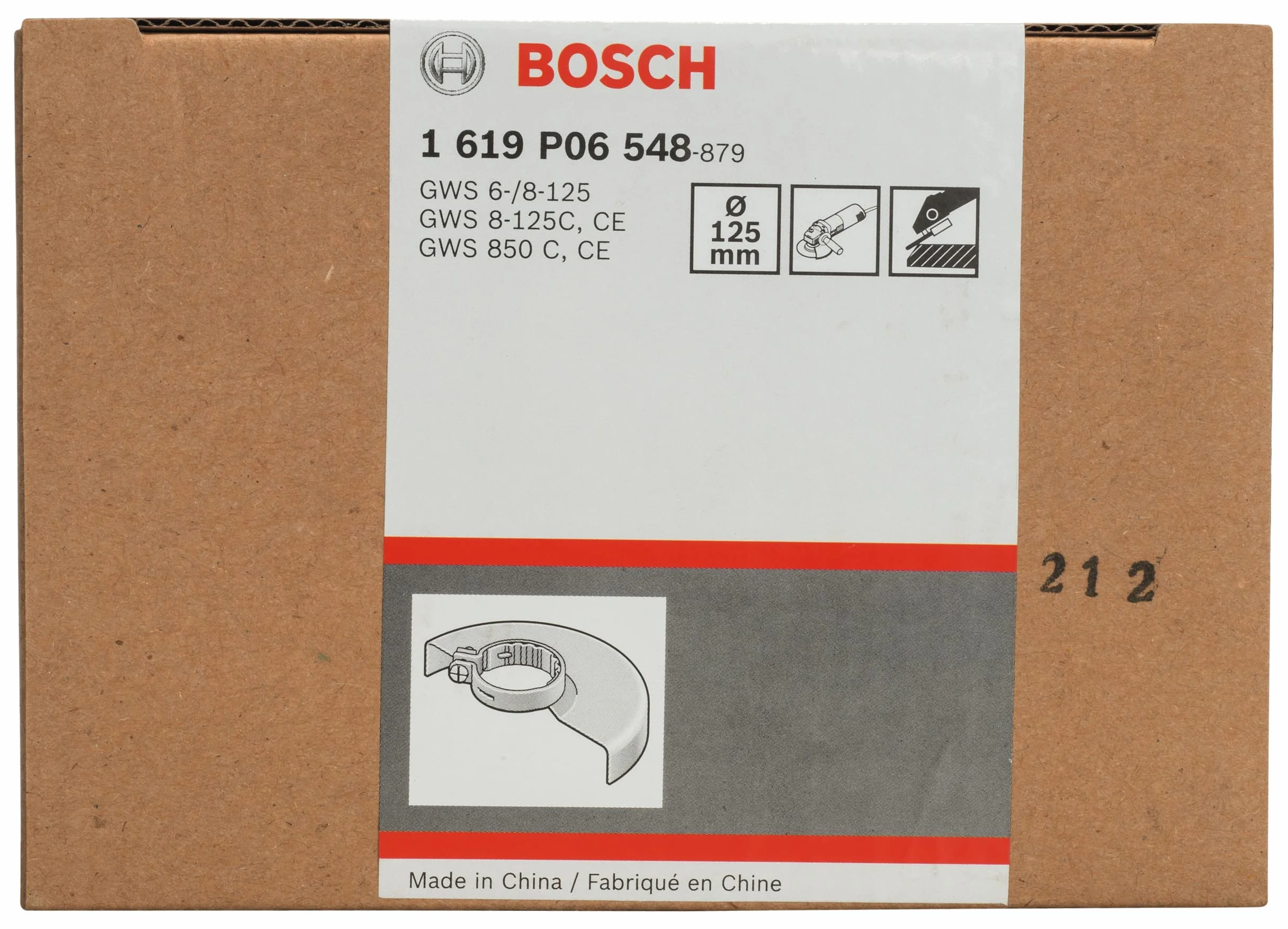 Bosch Capot de Protection pour Meulage Ø 125 mm avec Collier de Serrage à Vis
