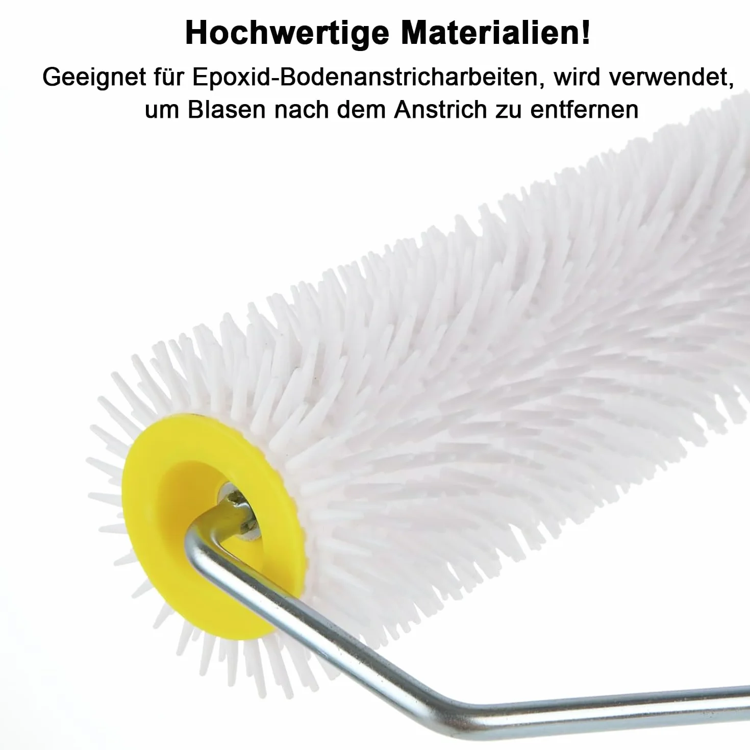 Rouleau à pointes 15 cm pour sols autonivelants, époxy, latex, dissolvant de bulles