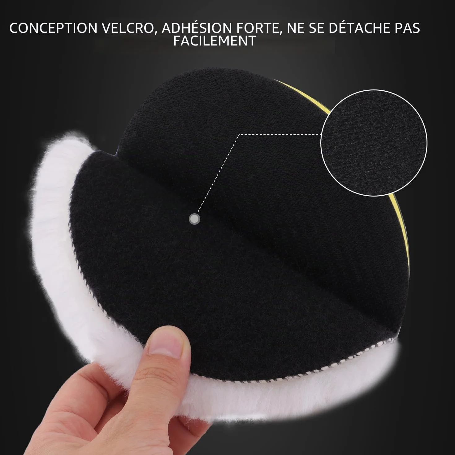 SPTA 5 Pièces 150mm Bonnets de Polissage avec Adaptateur M14 pour Machine à Polir