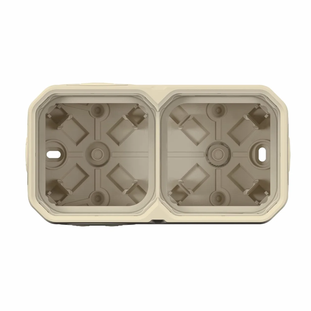 Legrand Plexo boitier saillie 2 postes horizontal vertical beige