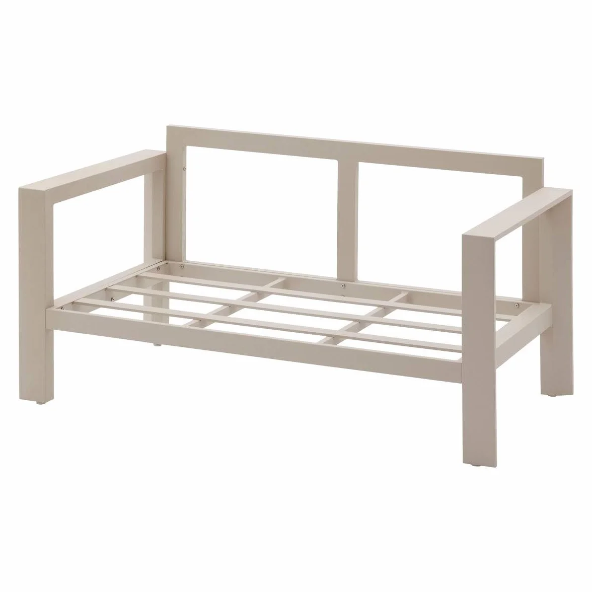 Hespéride - Canapé de Jardin Évasion Argile 2 Places Anti-Rouille 4 Coussins Déhoussables Inclus Mobilier d'Aménagement pour Terrasse Balcon Patio