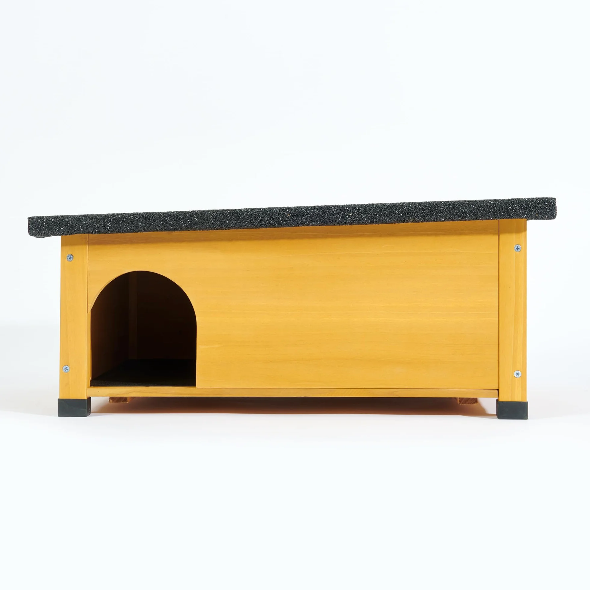 FeelGoodUK Maison hérisson abri hibernation extérieur résistant prédateurs toit feutre plancher bois gris sauge