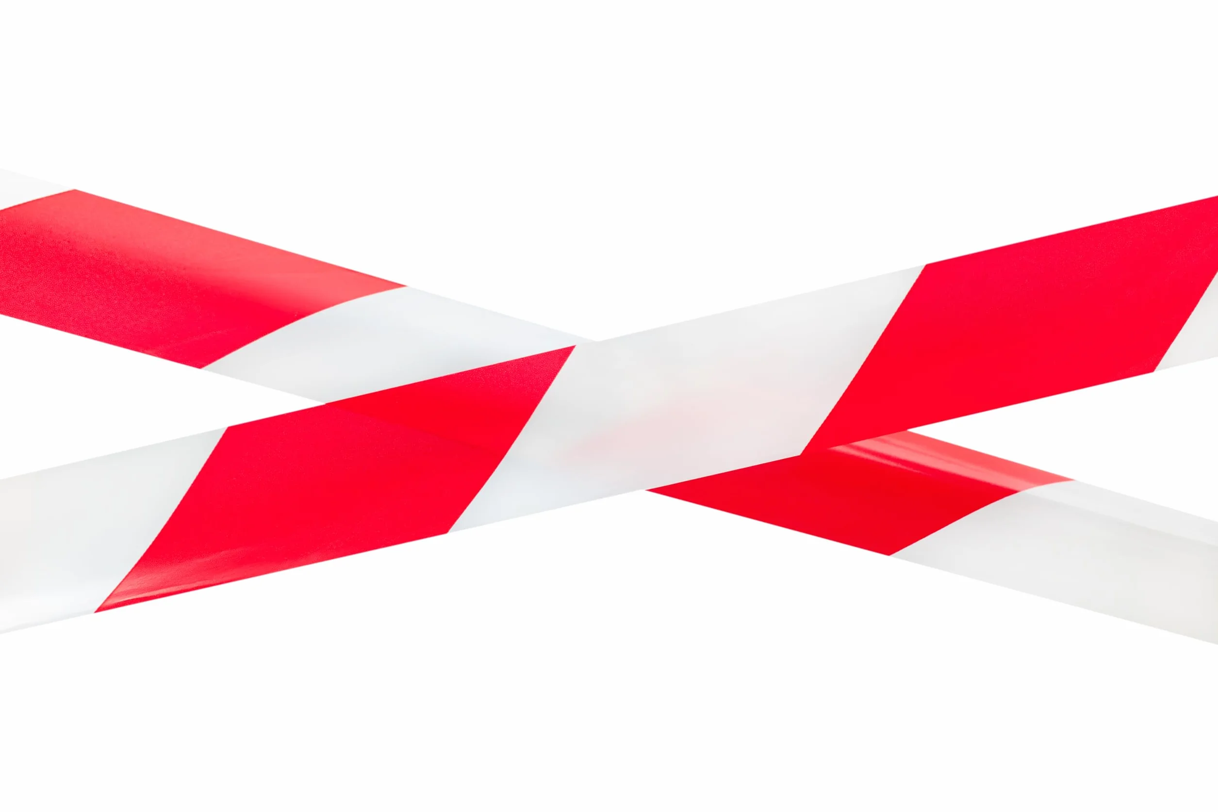 Rubalise Rouge et Blanc 50mm x 100m Ruban de Balisage Chantier LDPE Haute Visibilité