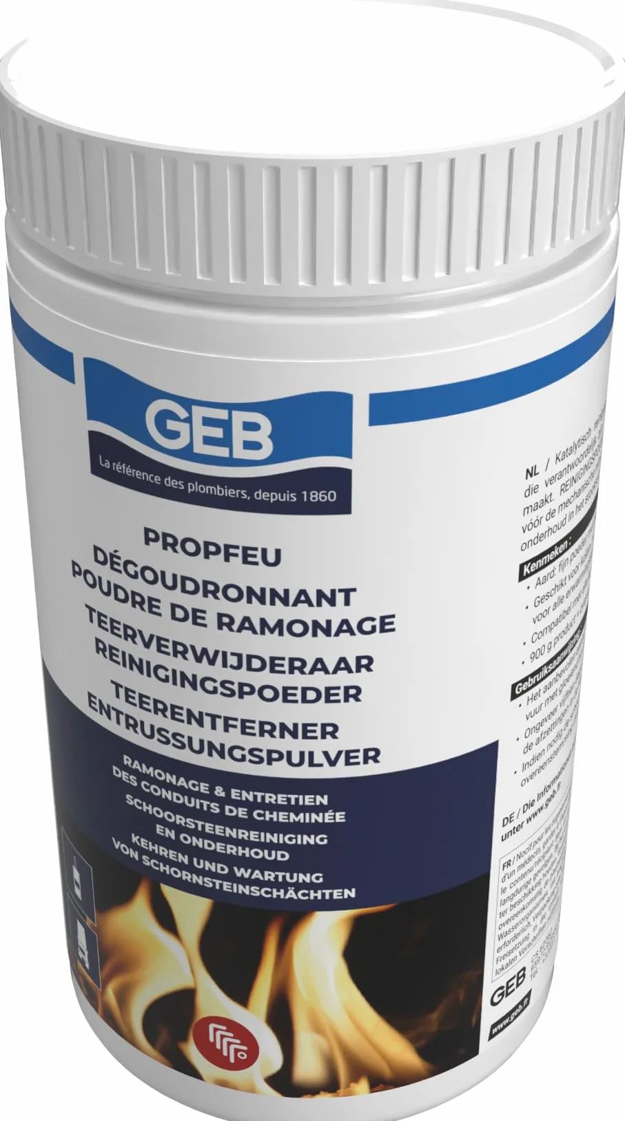 GEB 821502 Propfeu Poudre Pot 900 g Clair