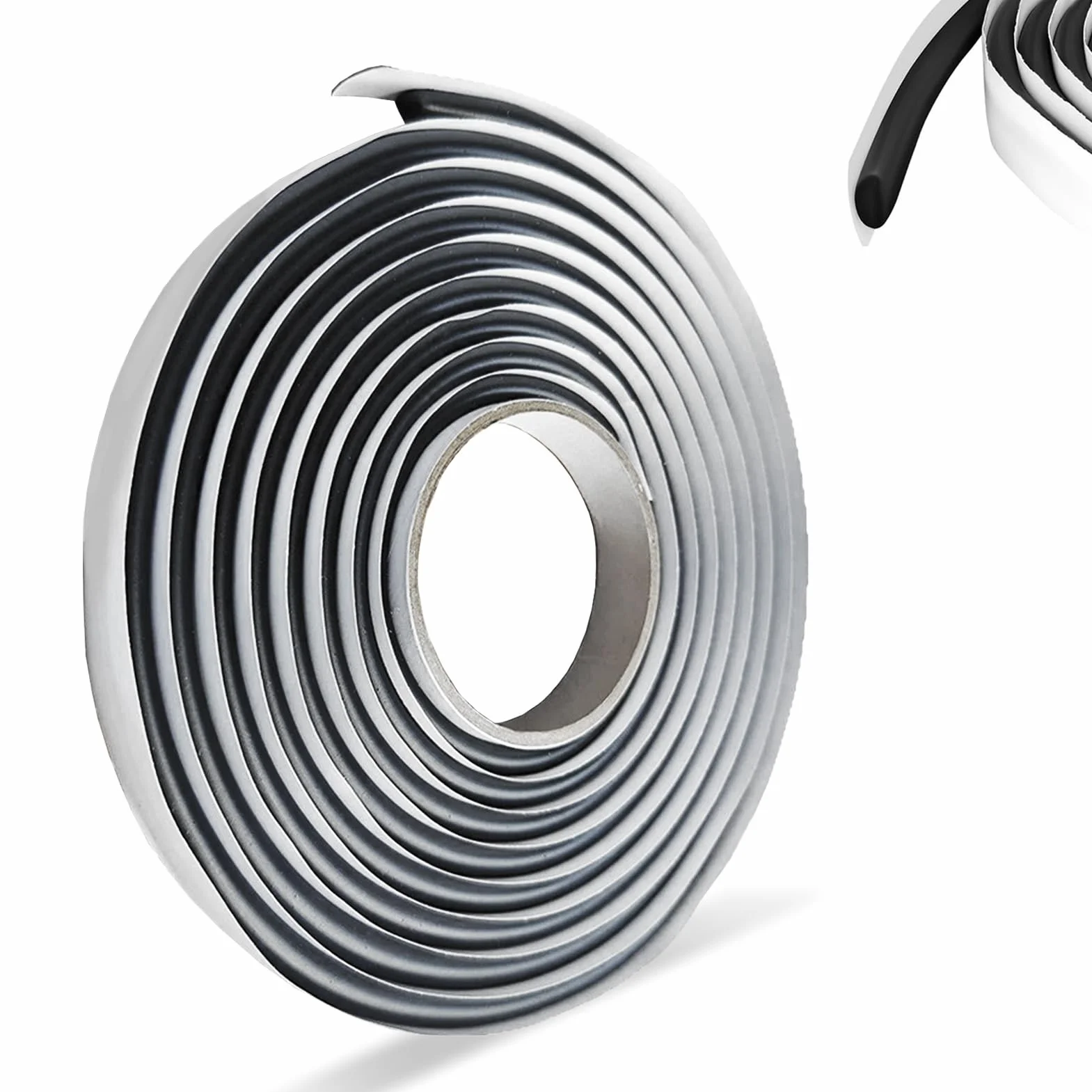Ruban Butyle Noir 8 mm x 4 m - Joint Étanche pour Pare-brise, Porte, Fenêtre et Phare - Mastic d'Étanchéité en Caoutchouc
