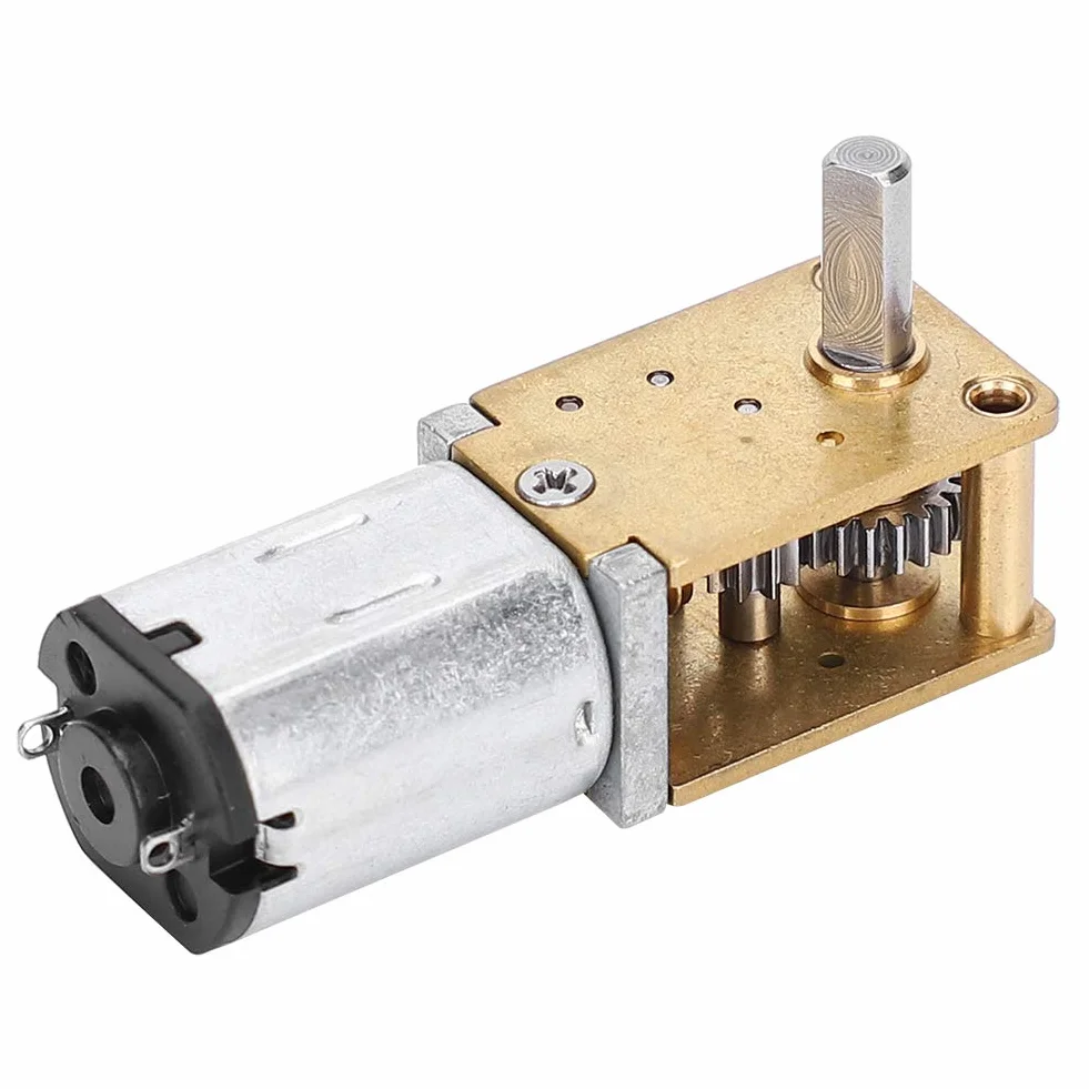 Mini moteur à engrenages en métal N20 DC12V 68RPM réduction de vitesse CW/CCW